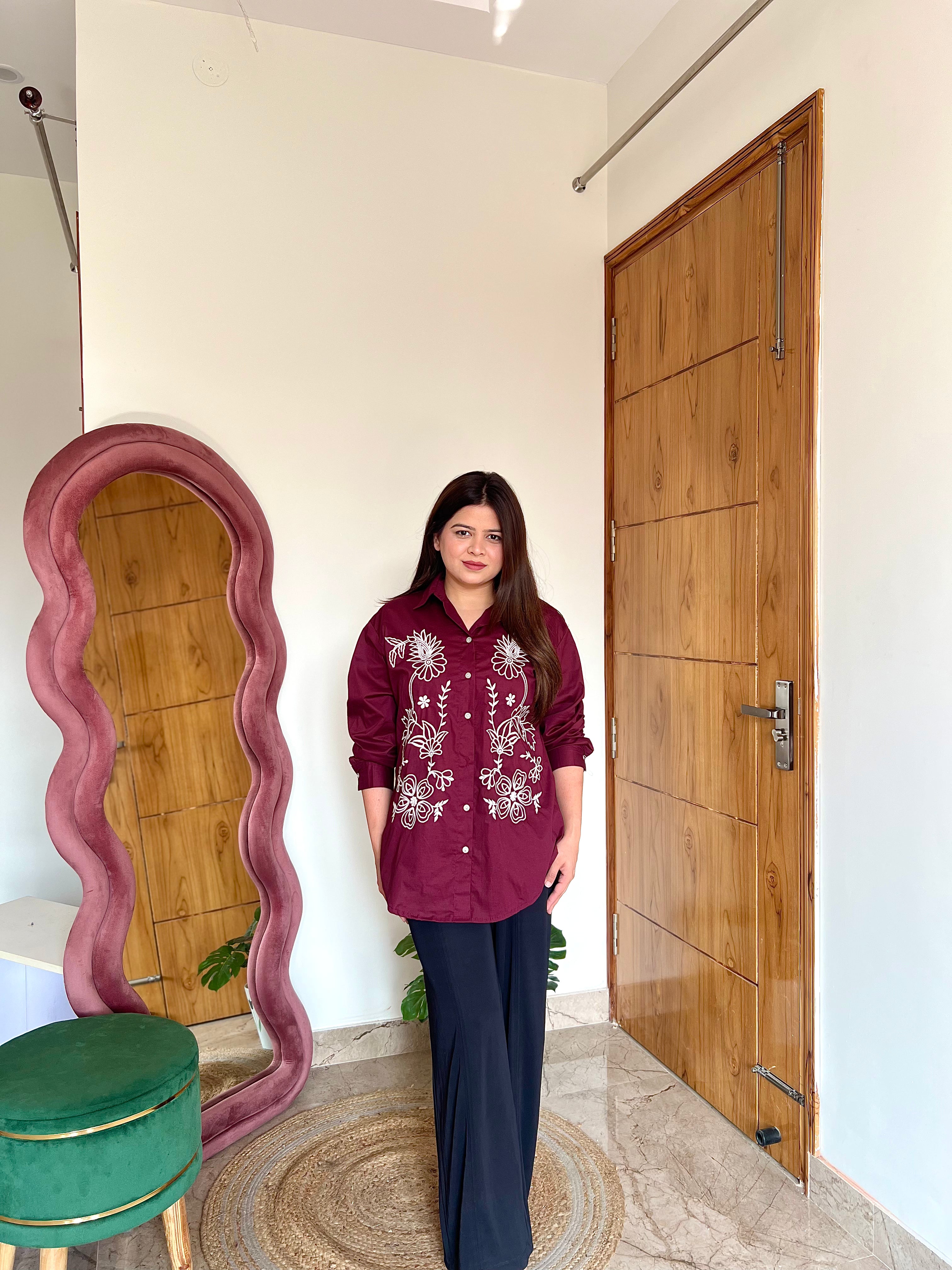 ARIA EMBROIDERED SHIRT