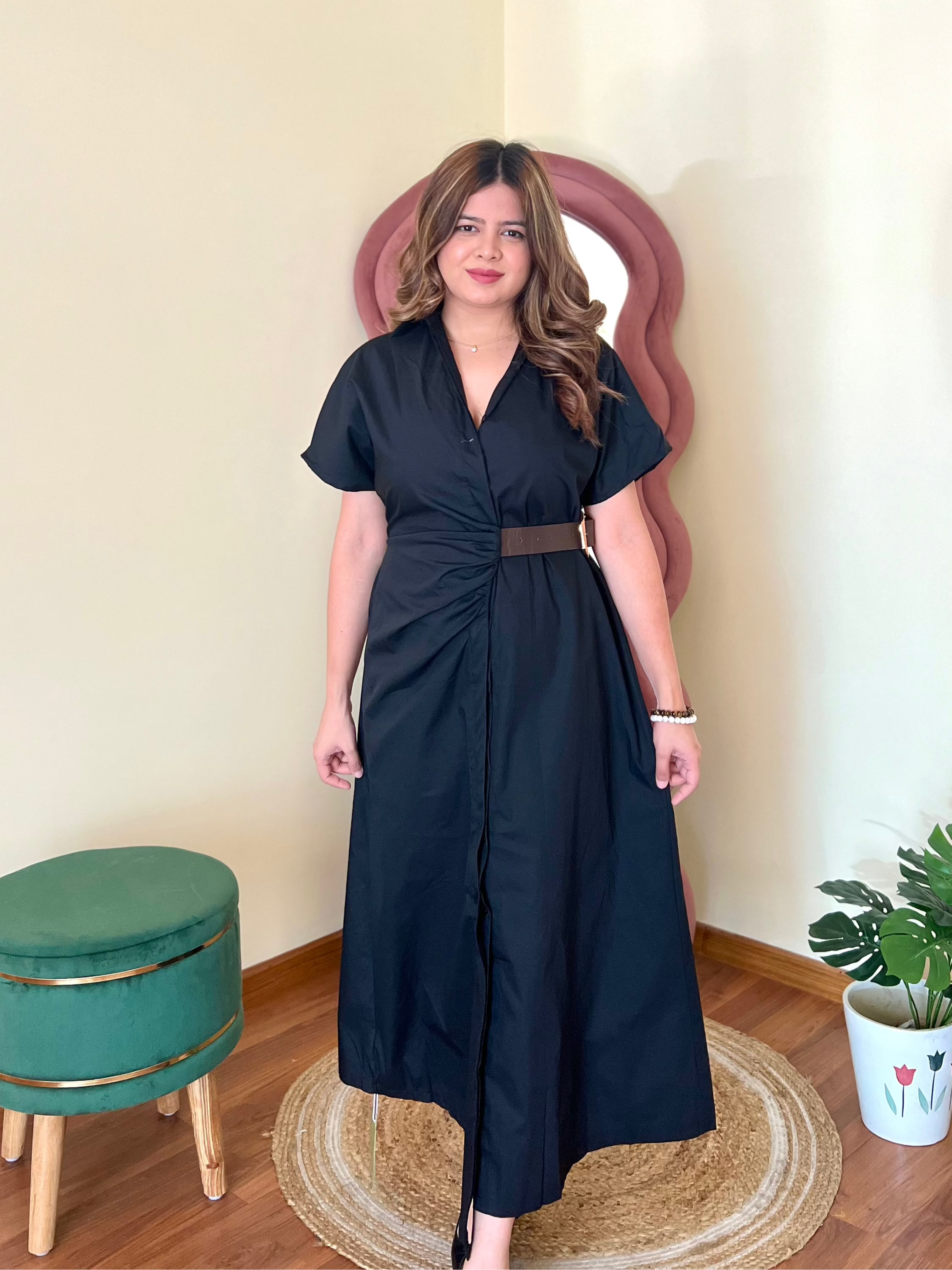 RIZZ BELTED DRESS