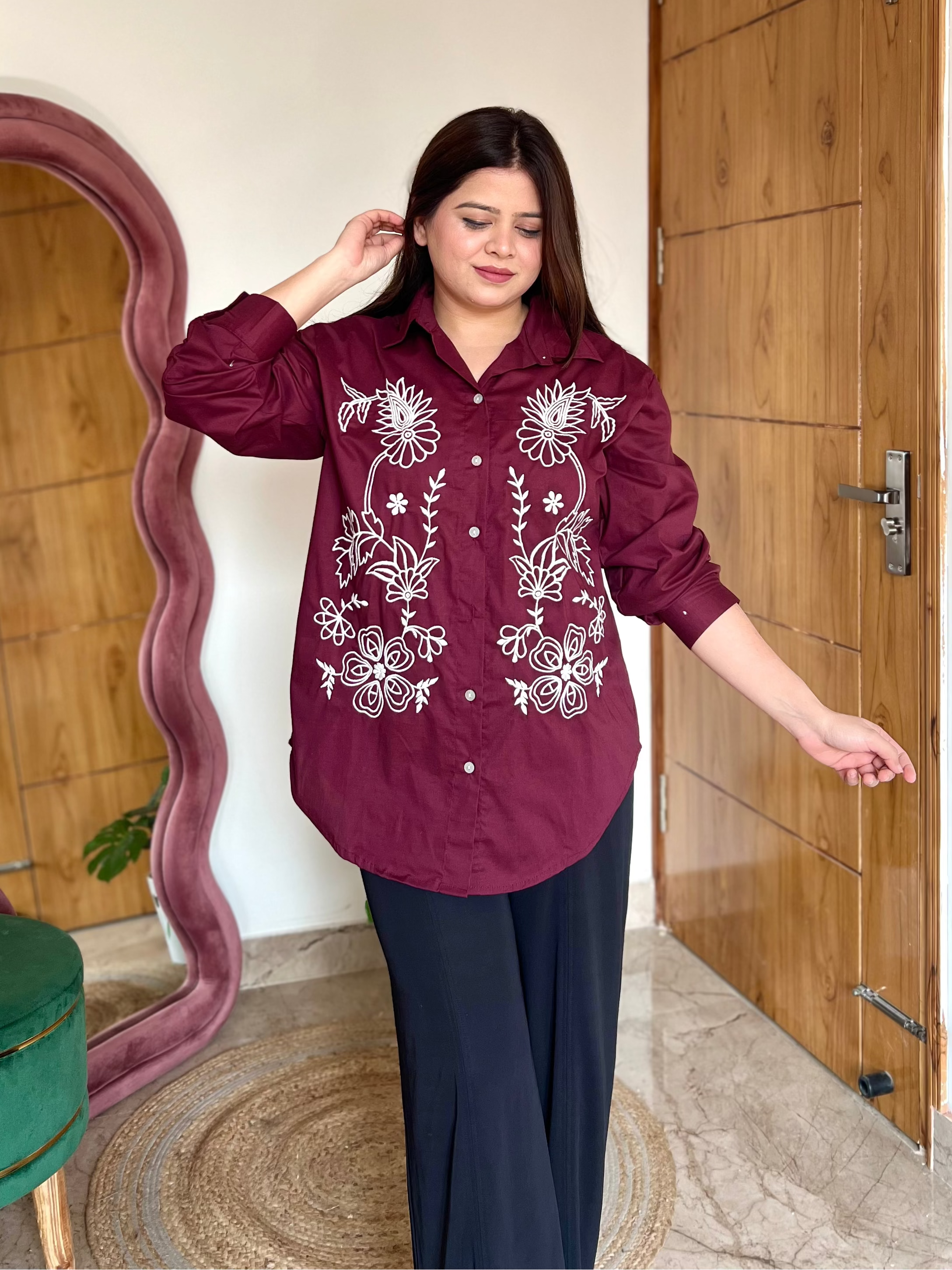 ARIA EMBROIDERED SHIRT