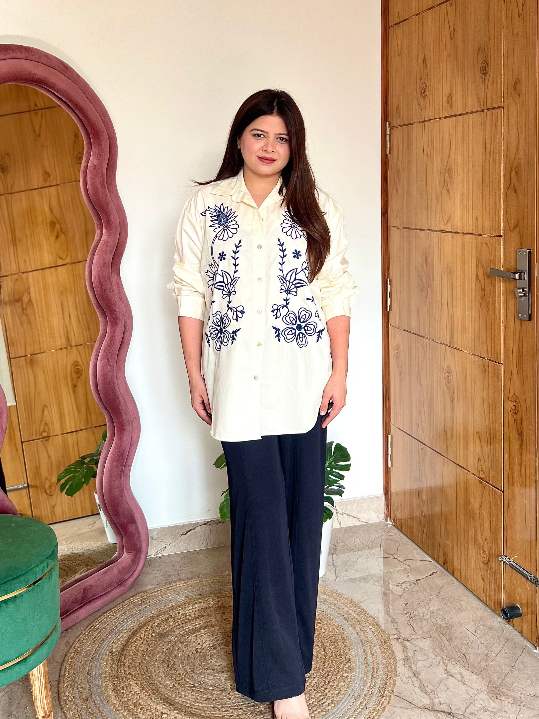 ARIA EMBROIDERED SHIRT