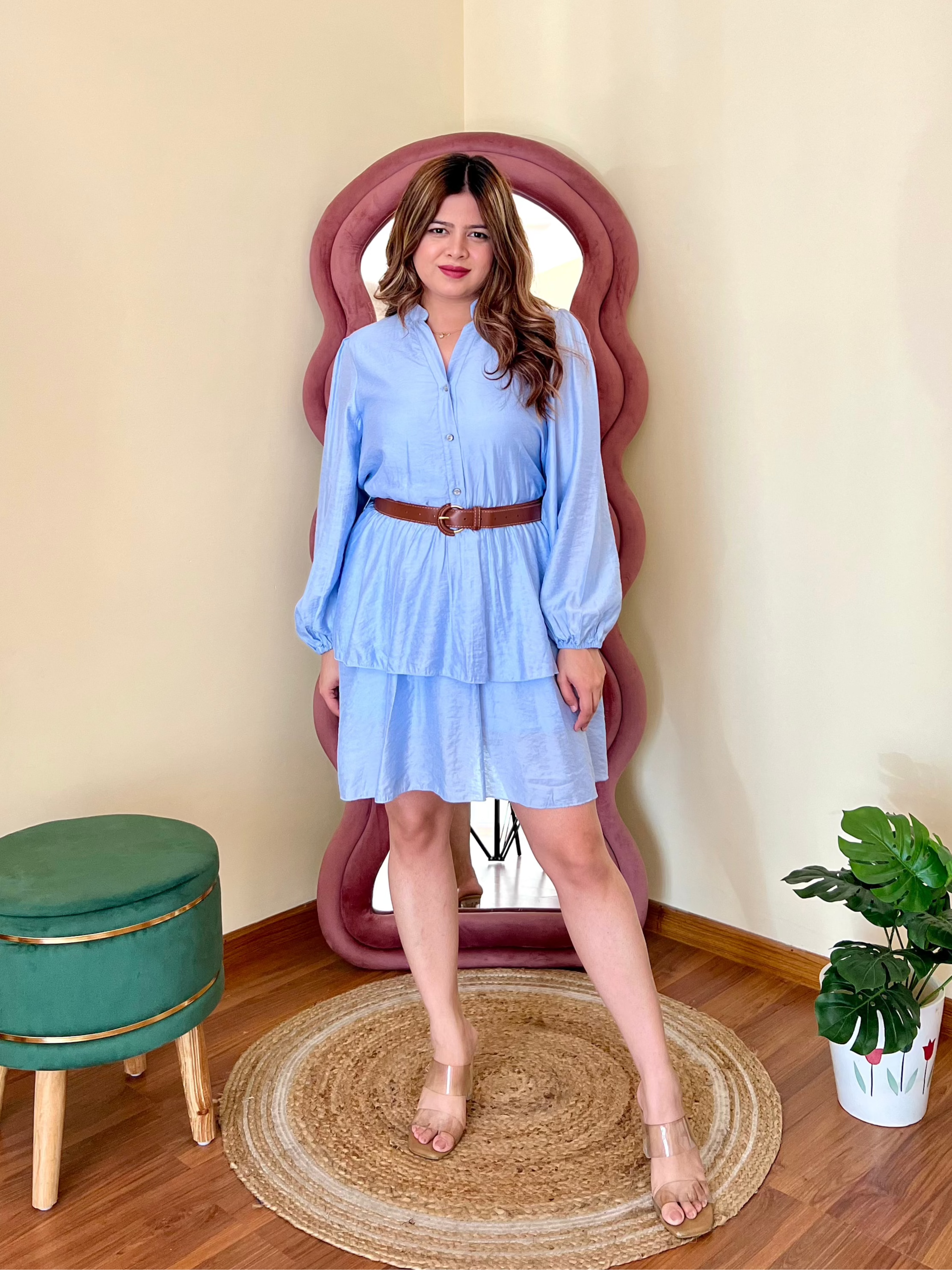PERU BELTED DRESS
