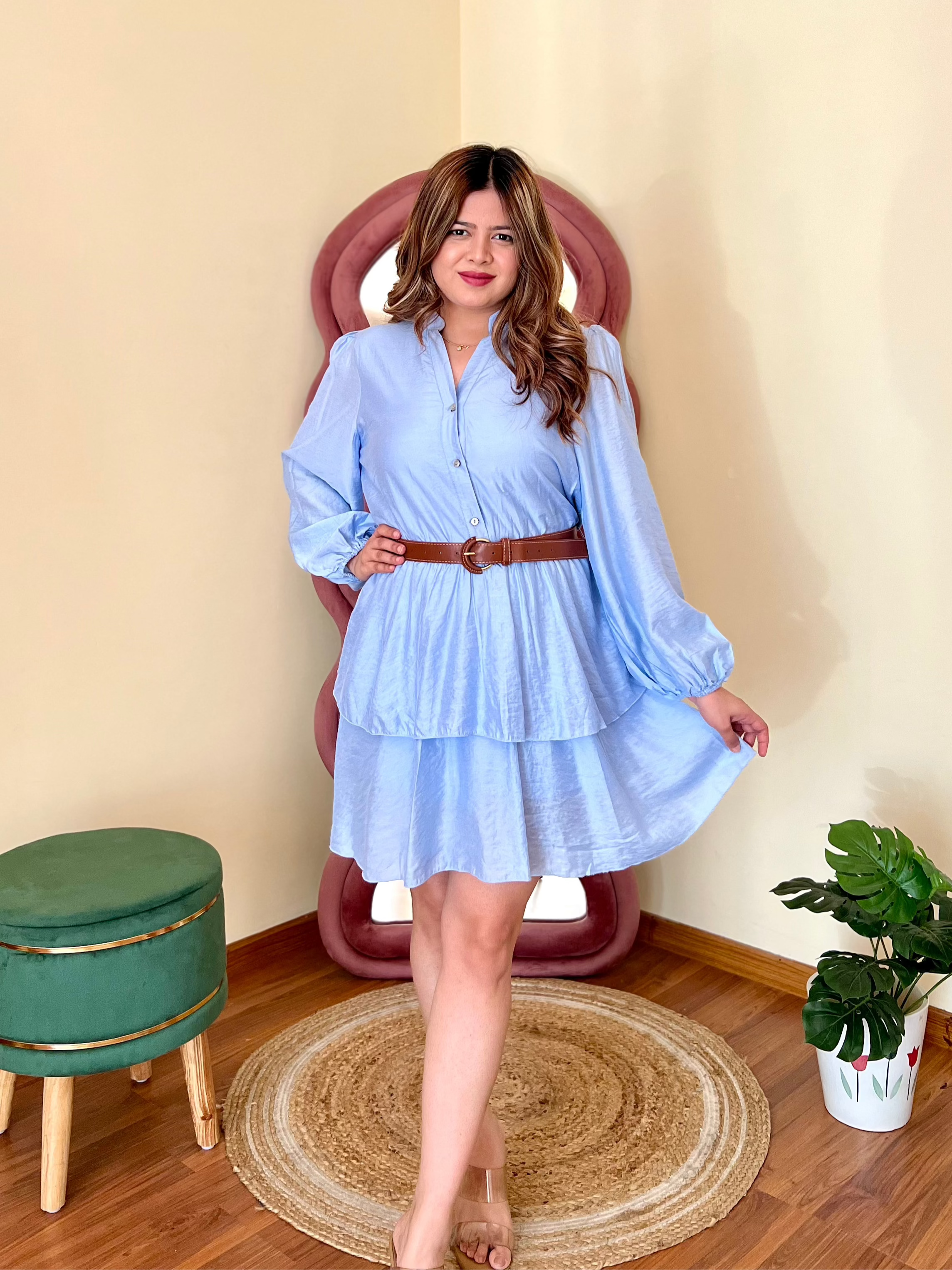 PERU BELTED DRESS