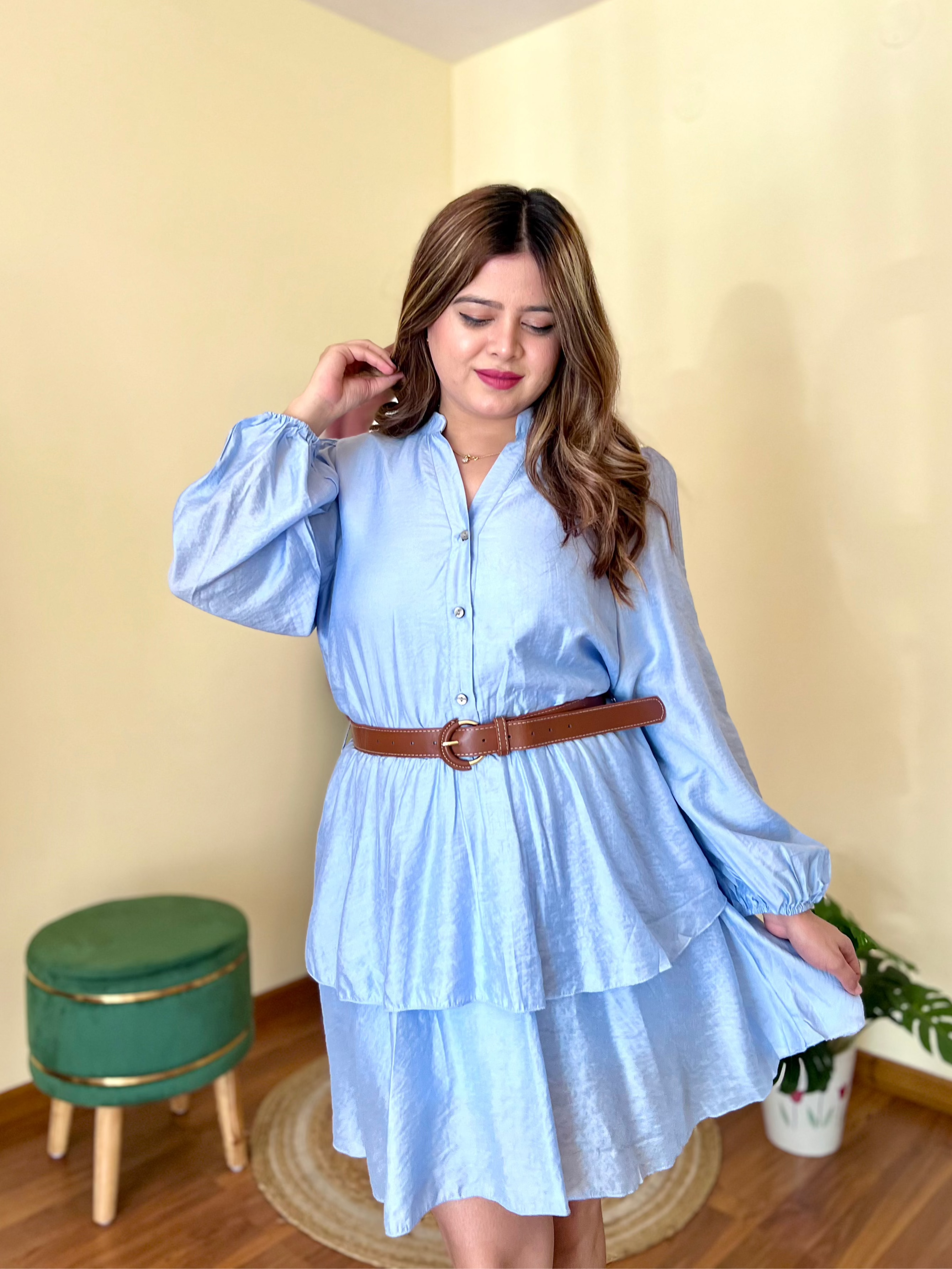 PERU BELTED DRESS