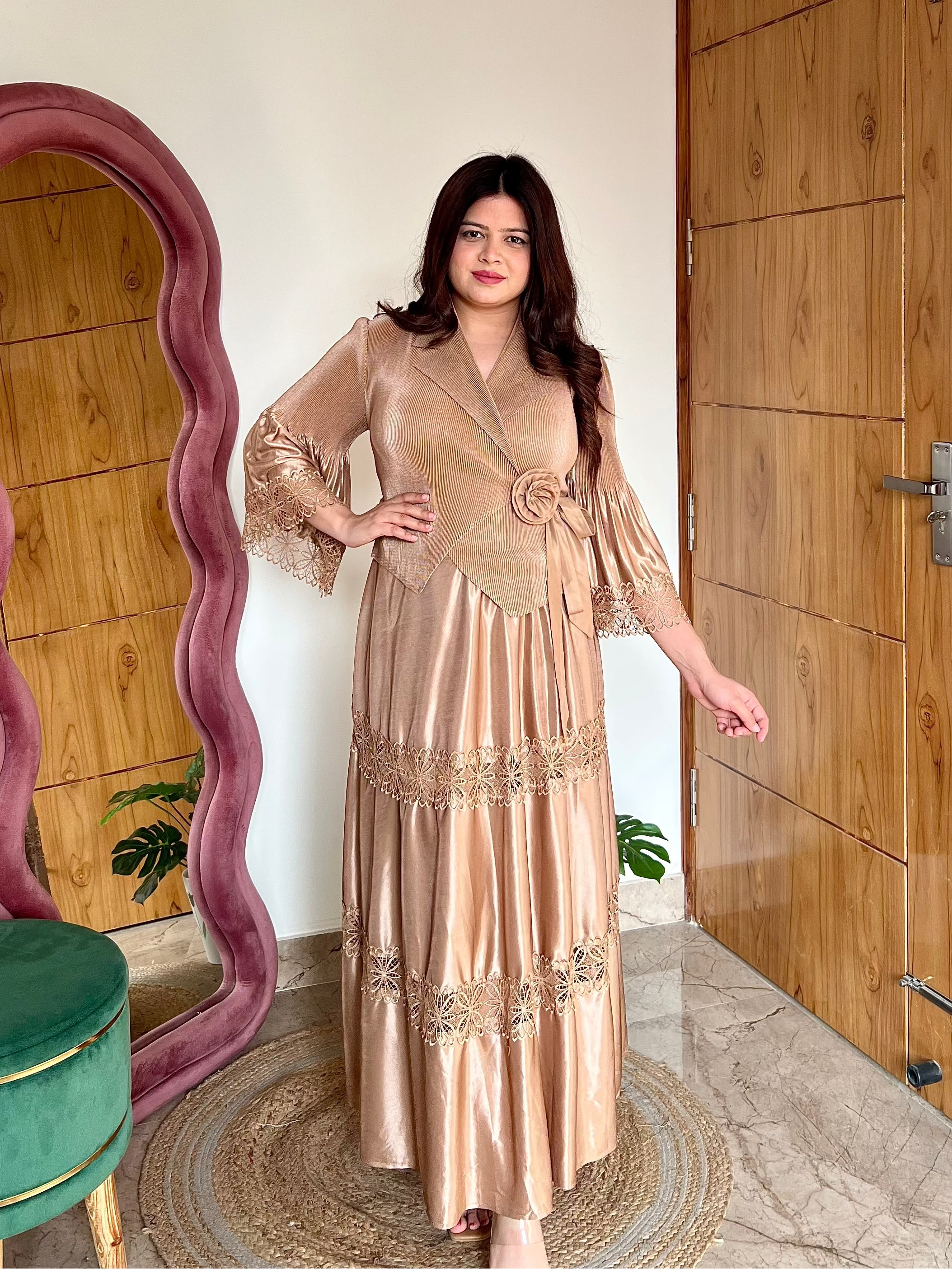 VELLA PLEATED DRESS