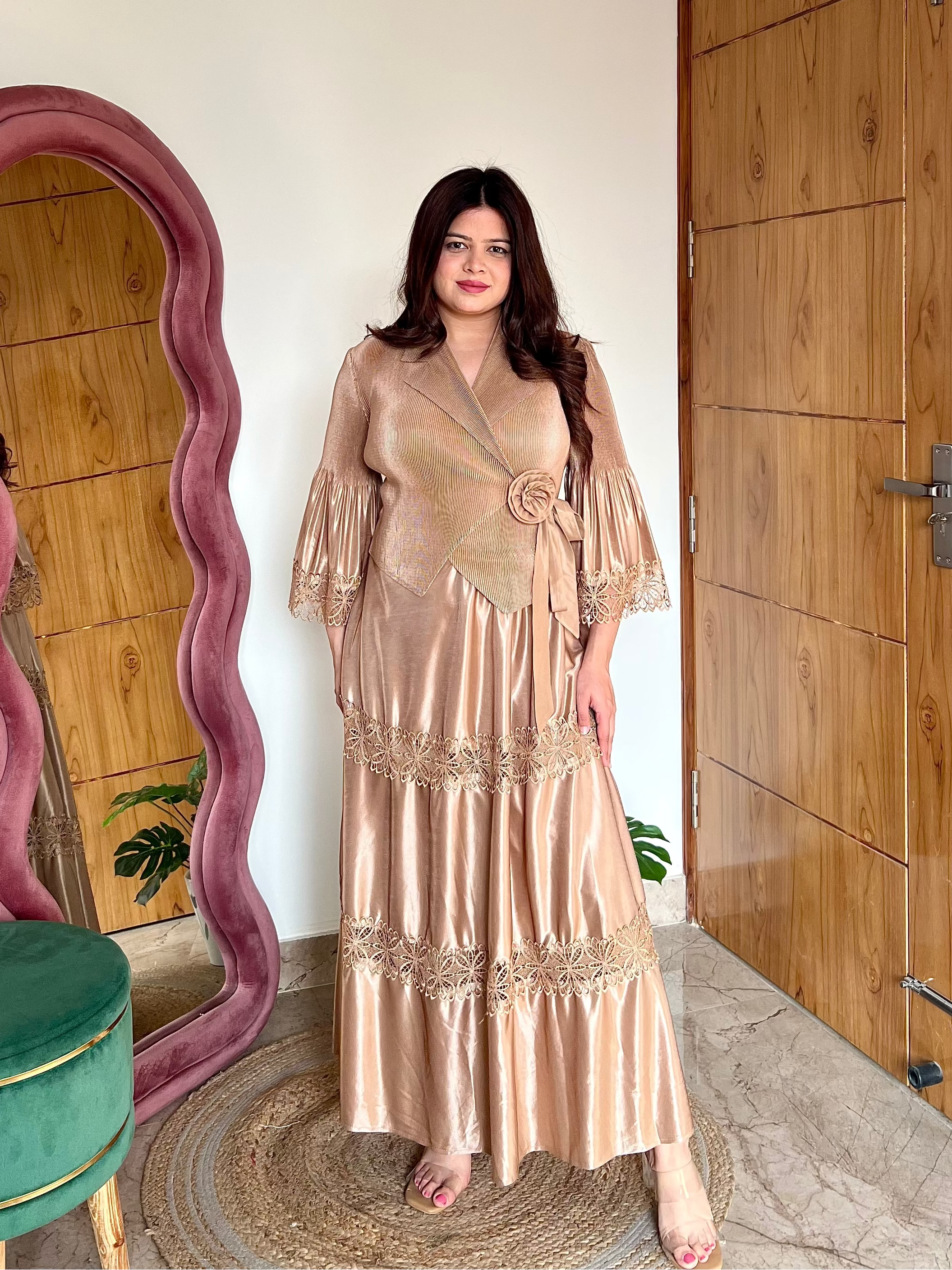 VELLA PLEATED DRESS