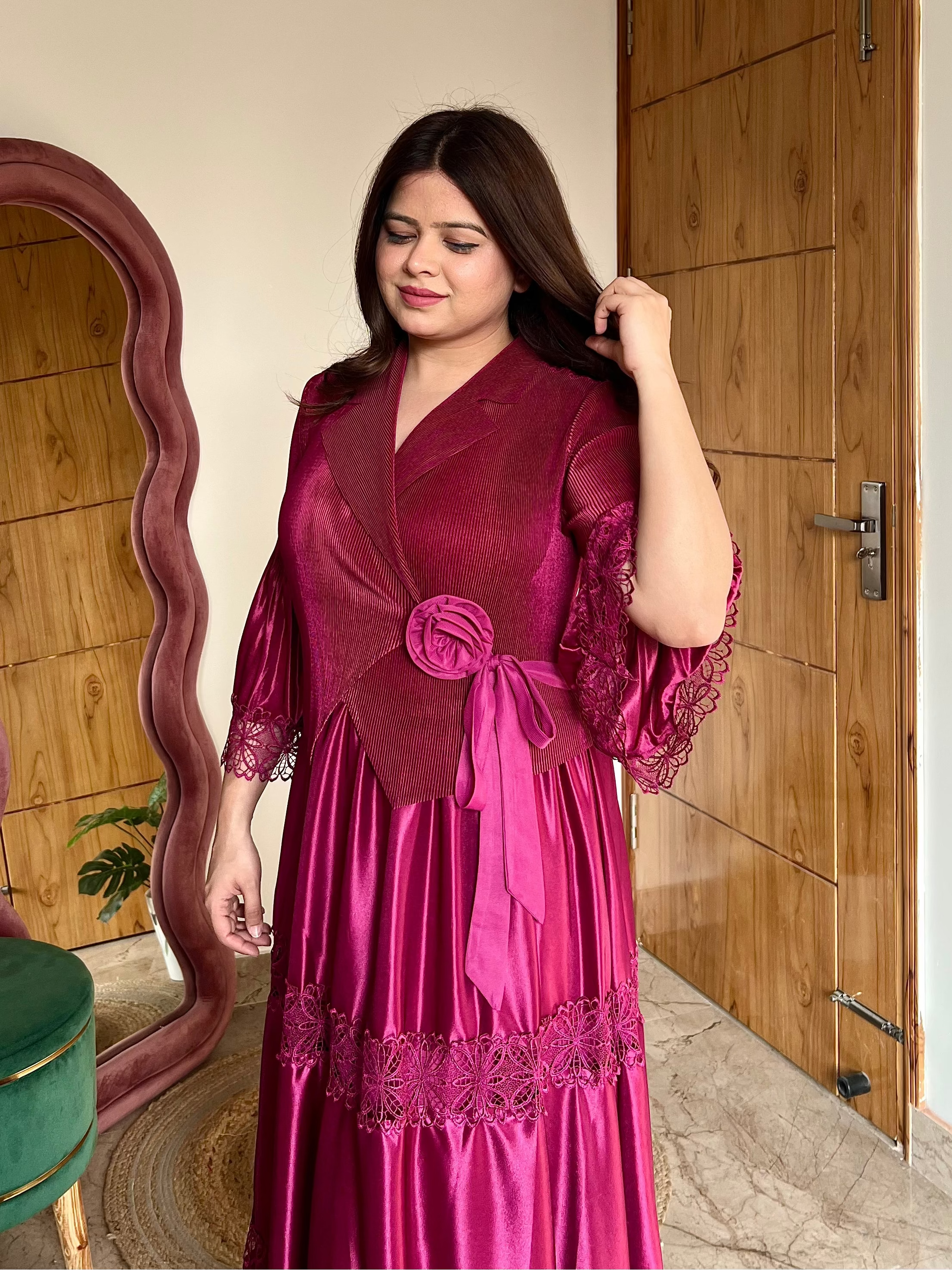 VELLA PLEATED DRESS