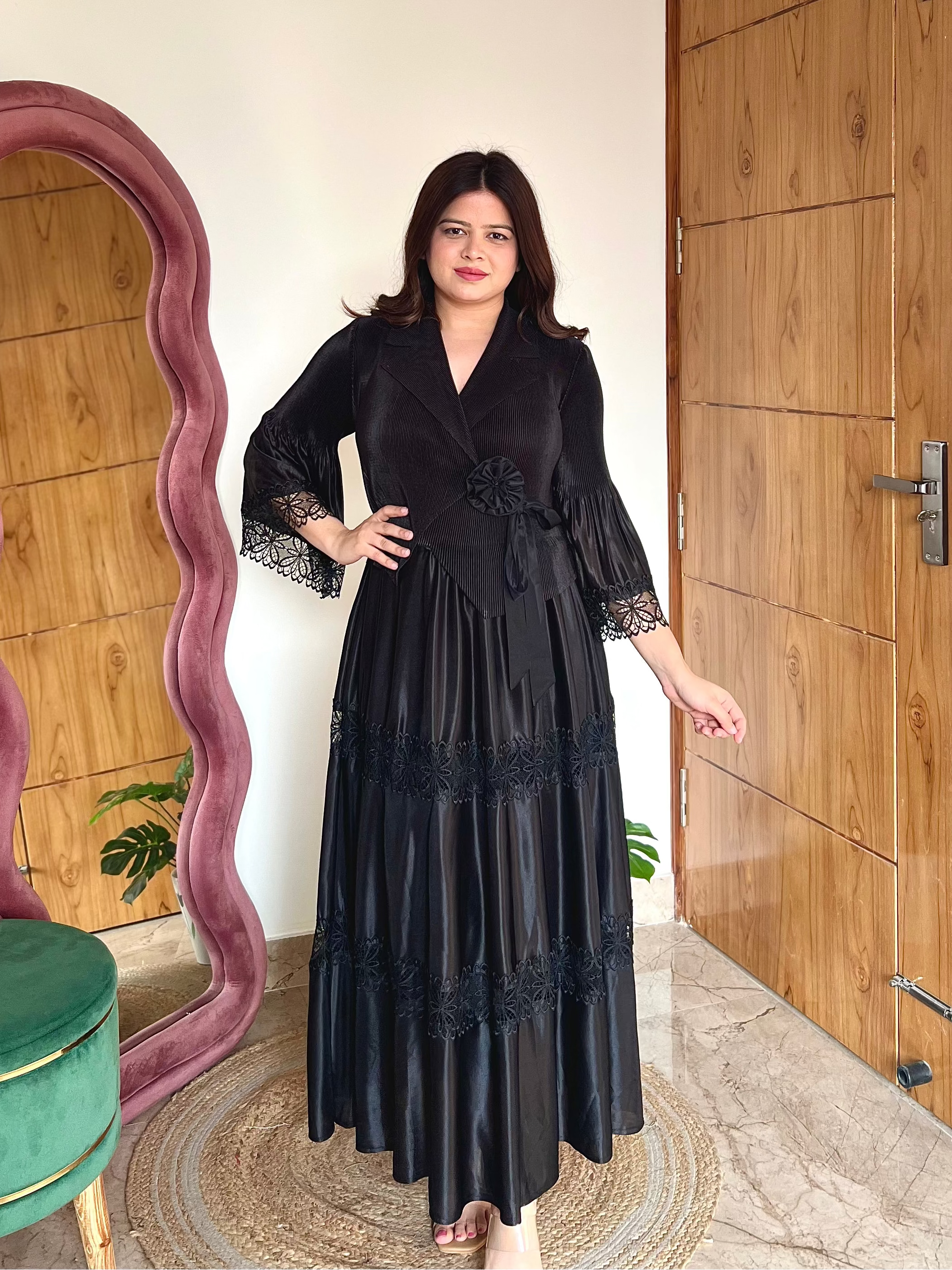 VELLA PLEATED DRESS