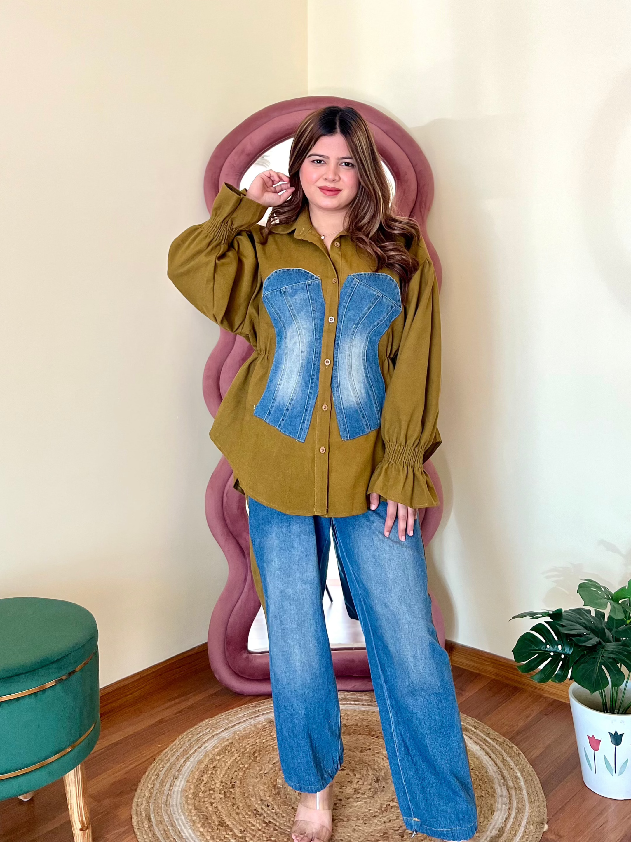 MATCHA DENIM COORD SET