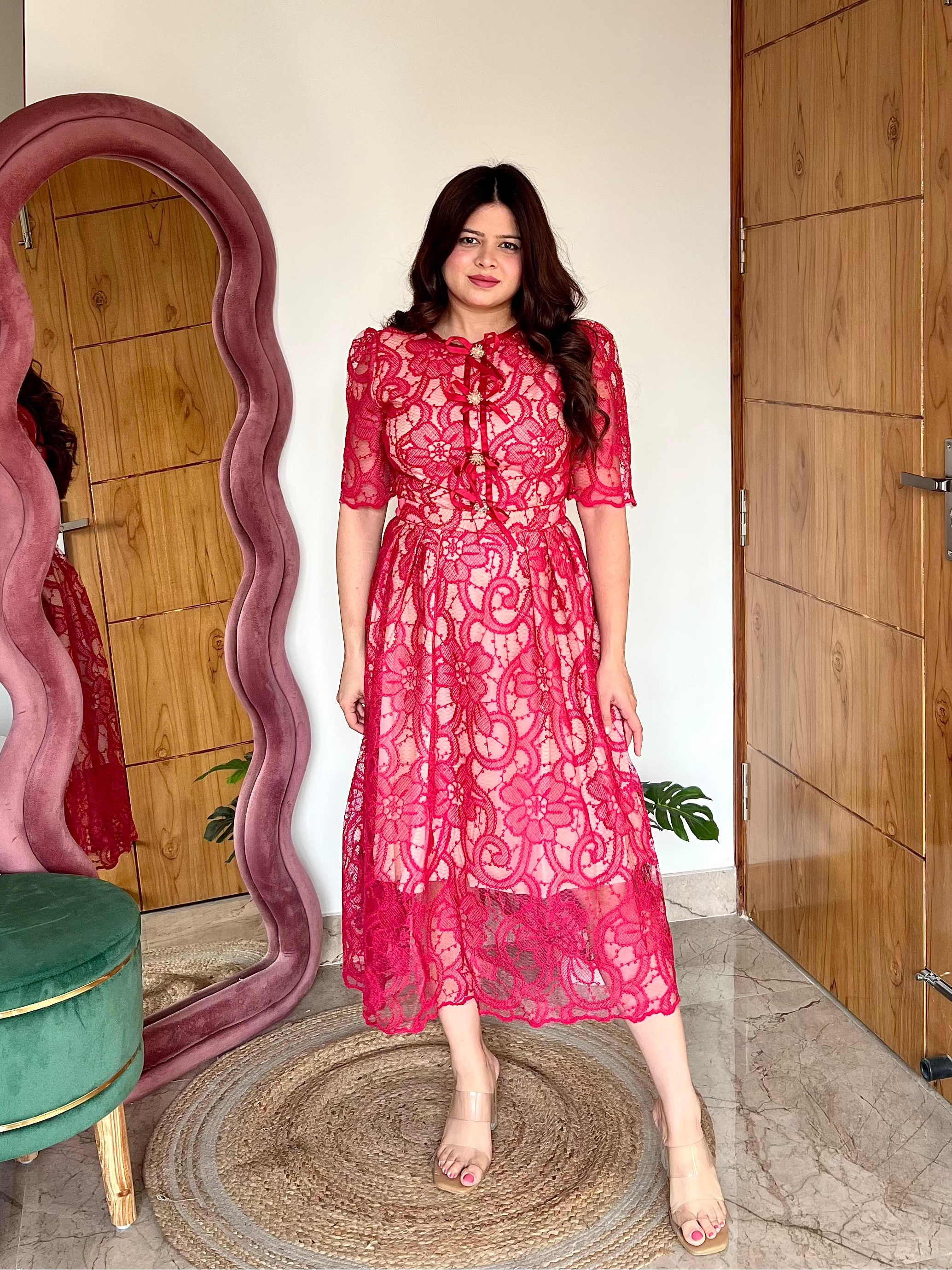 ROSE LACE DRESS