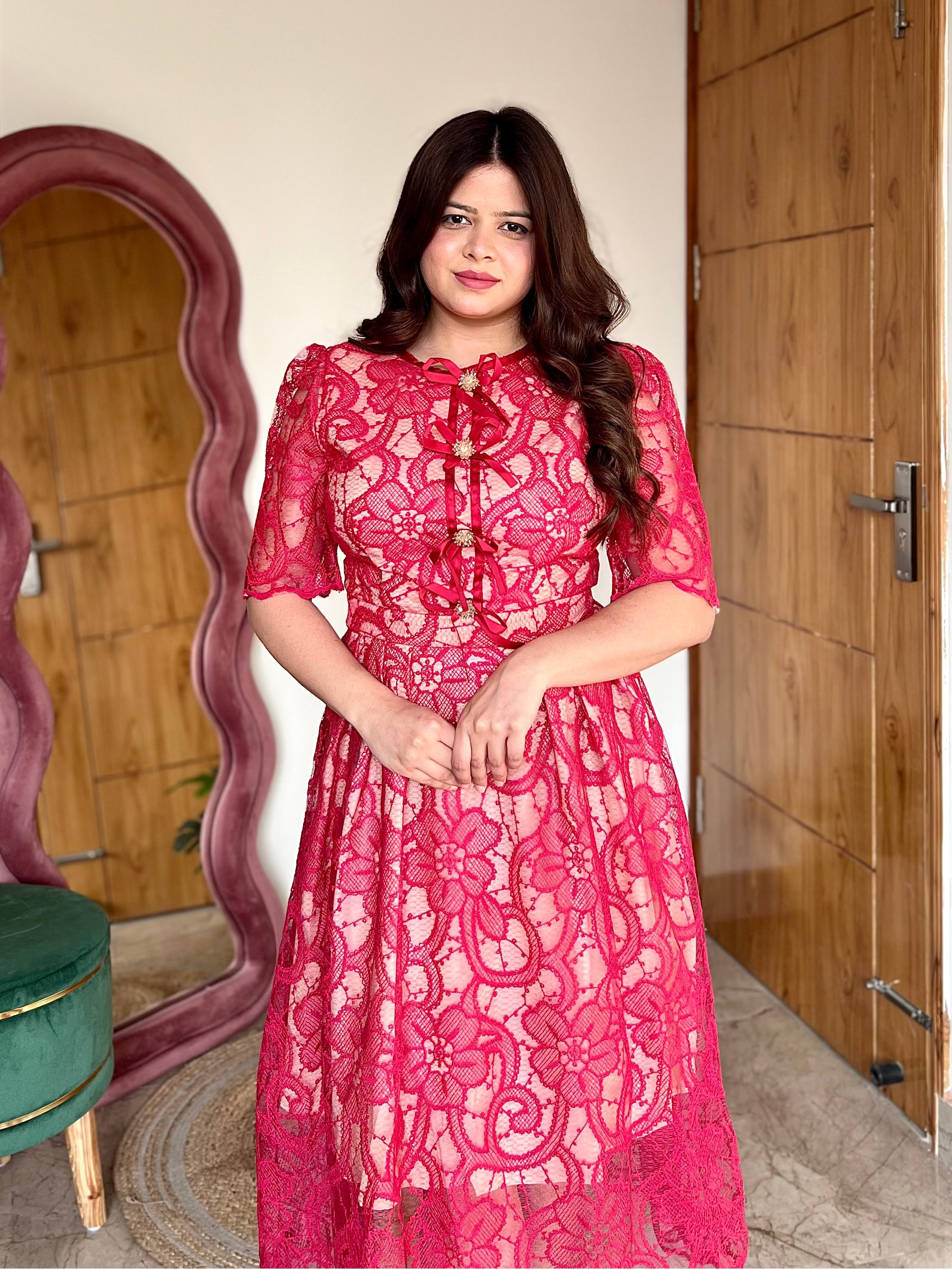 ROSE LACE DRESS