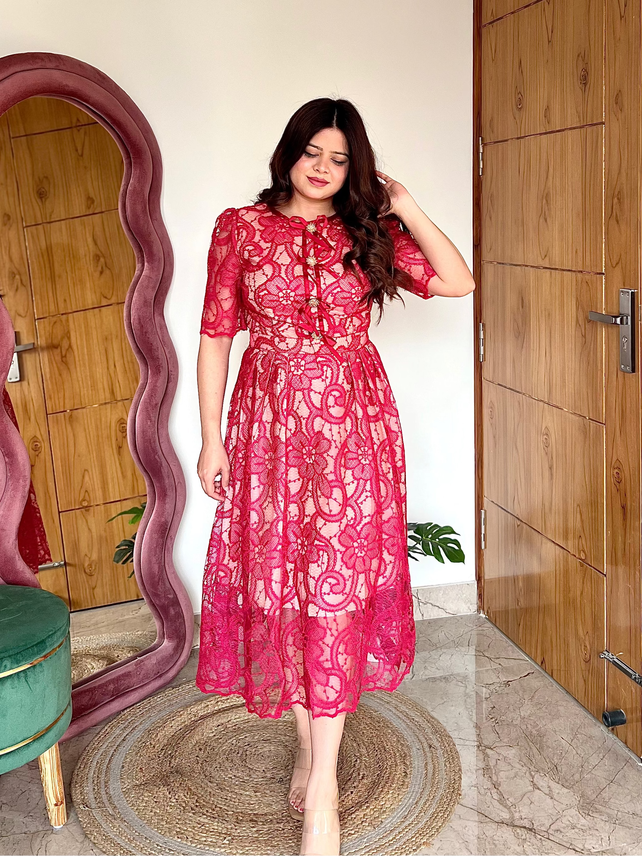 ROSE LACE DRESS