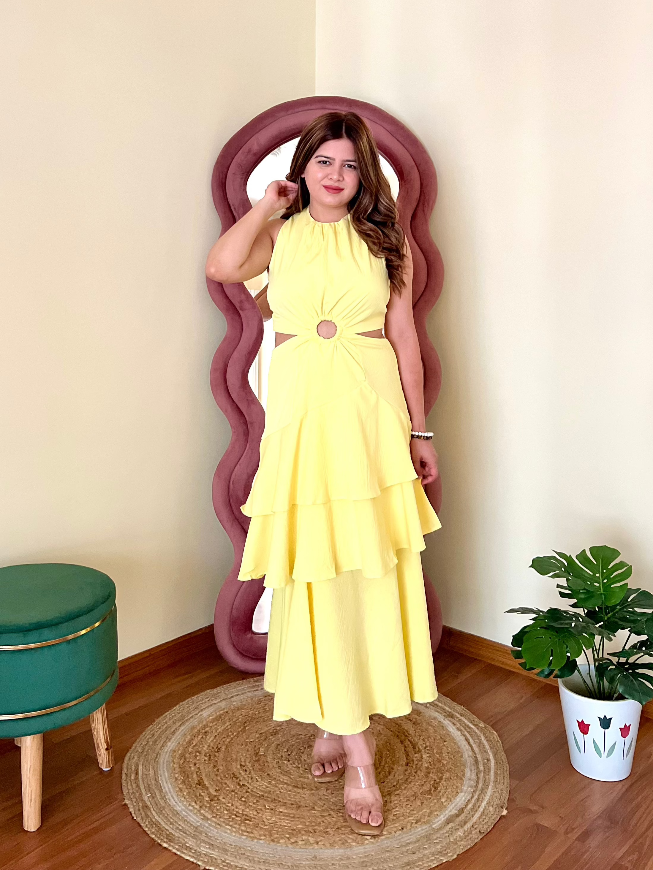 DAPHNE RUFFLE DRESS