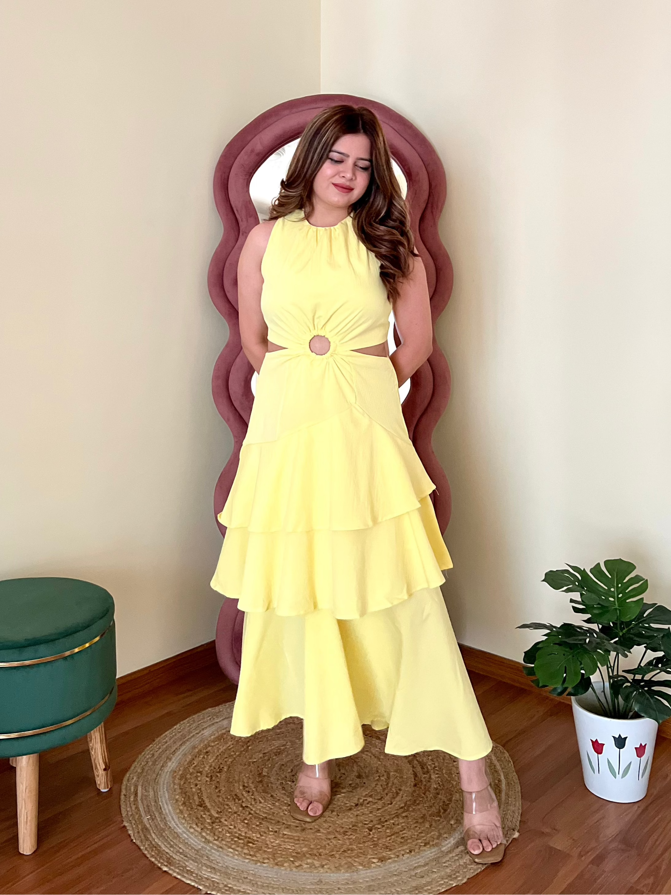 DAPHNE RUFFLE DRESS