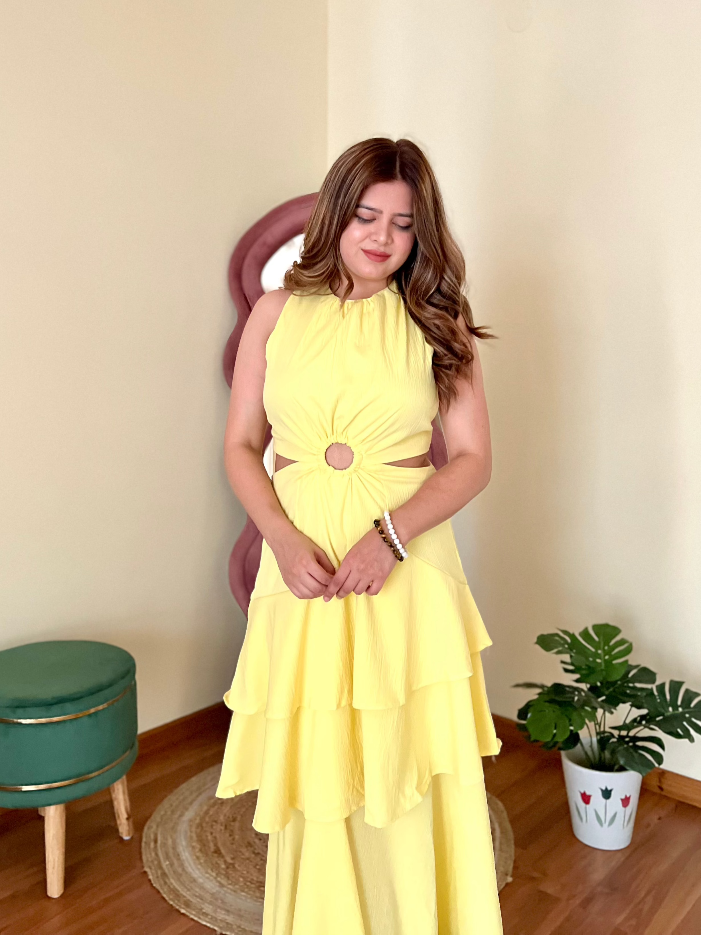 DAPHNE RUFFLE DRESS