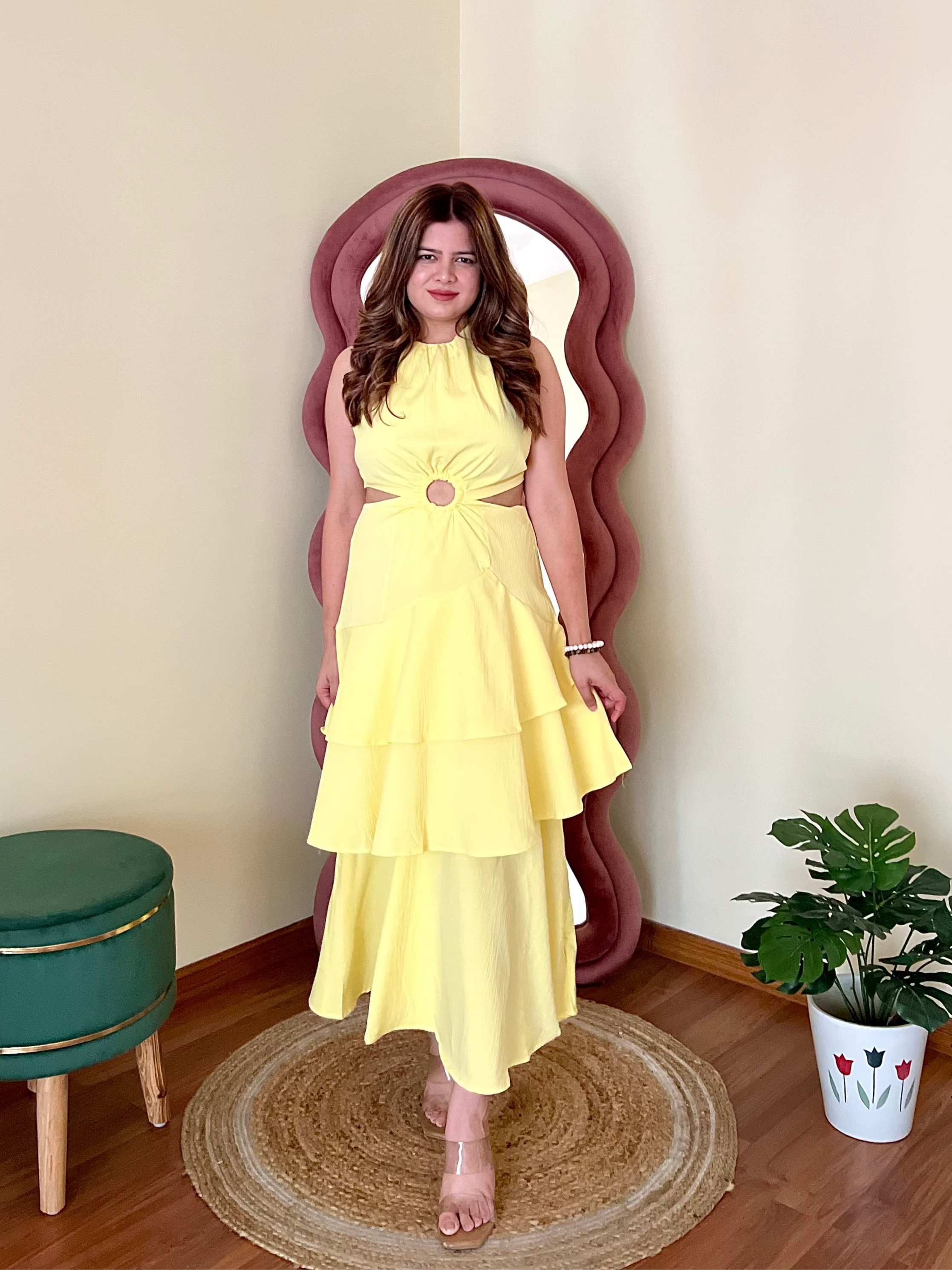 DAPHNE RUFFLE DRESS