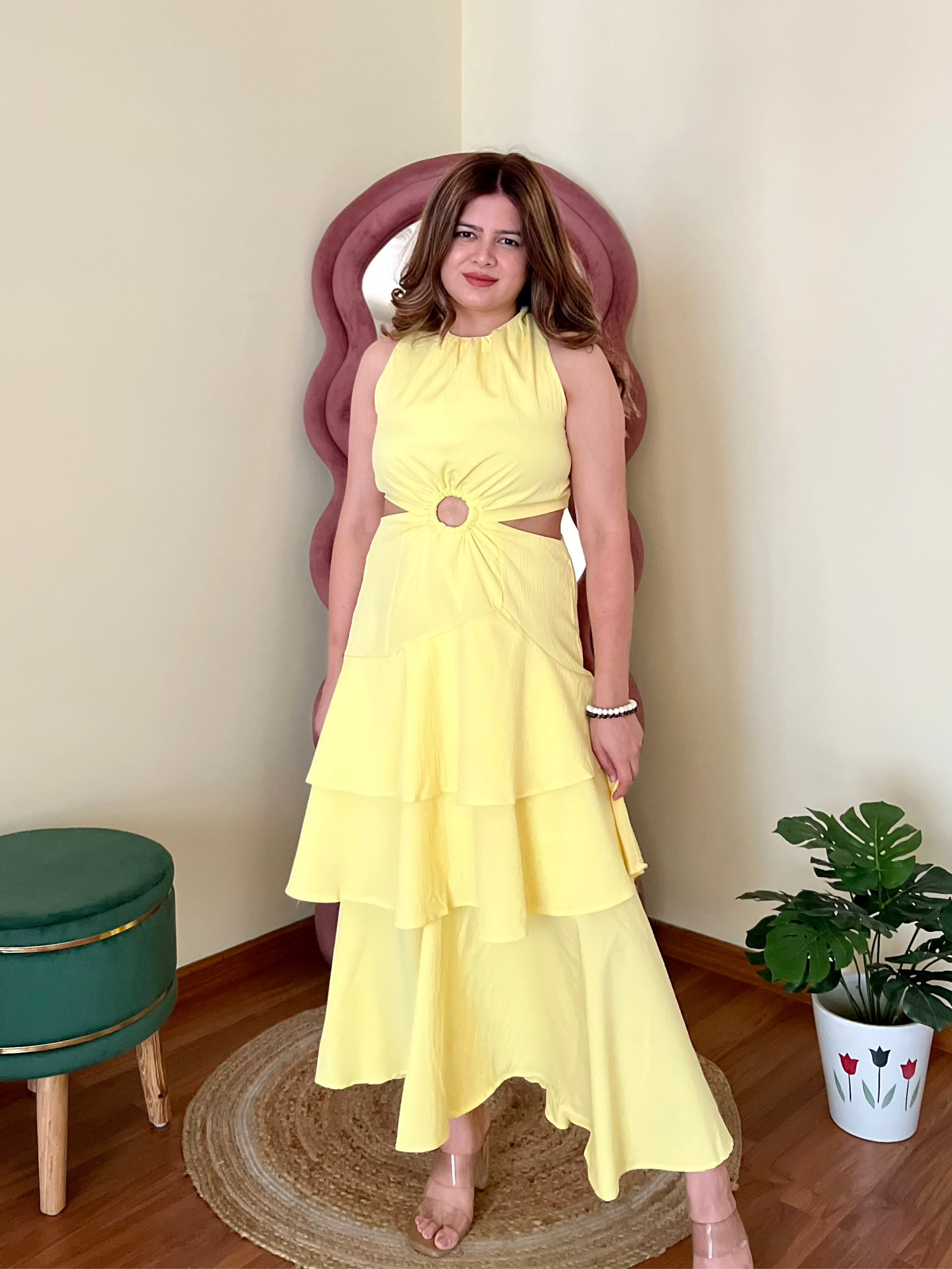 DAPHNE RUFFLE DRESS
