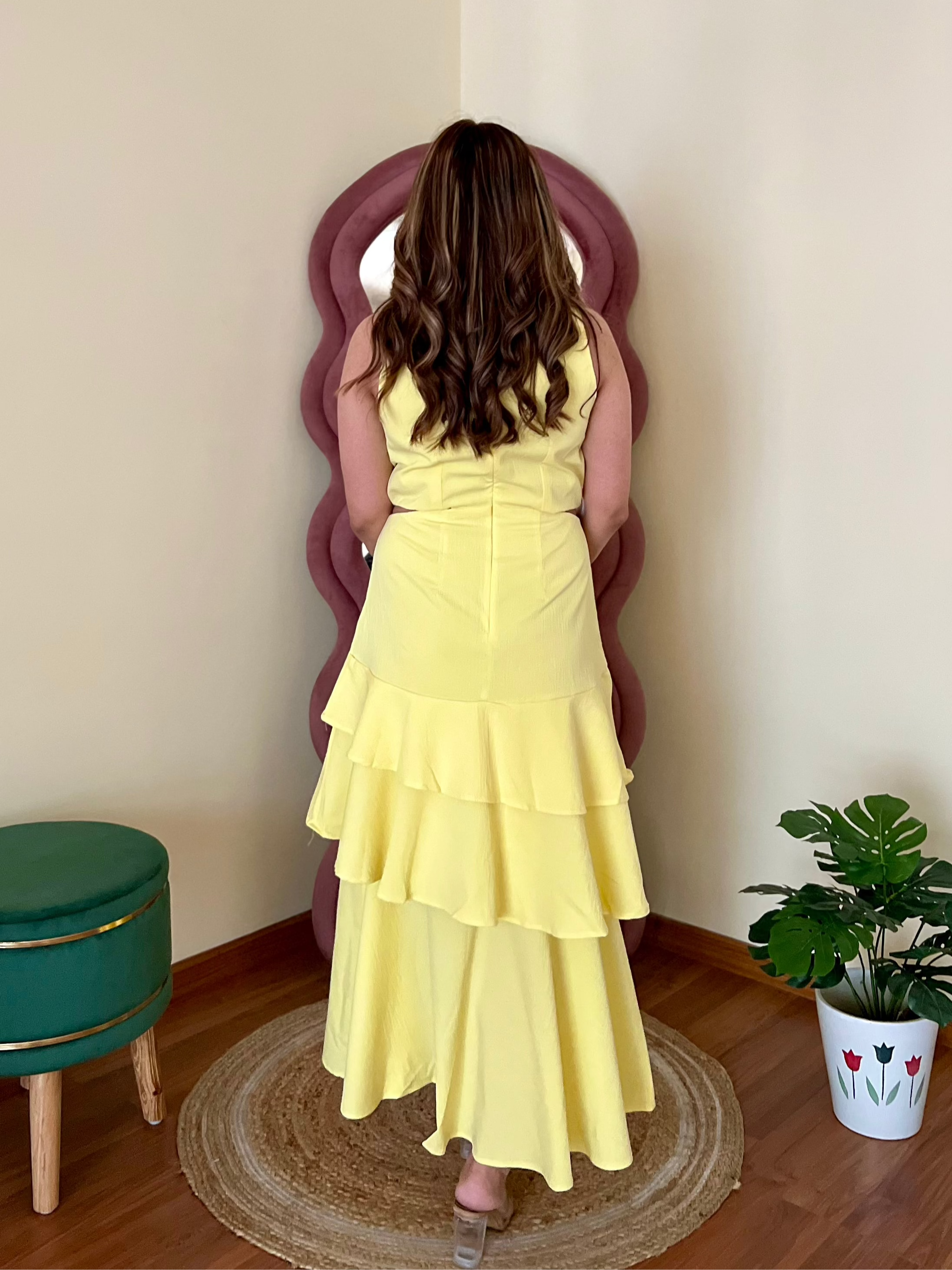 DAPHNE RUFFLE DRESS