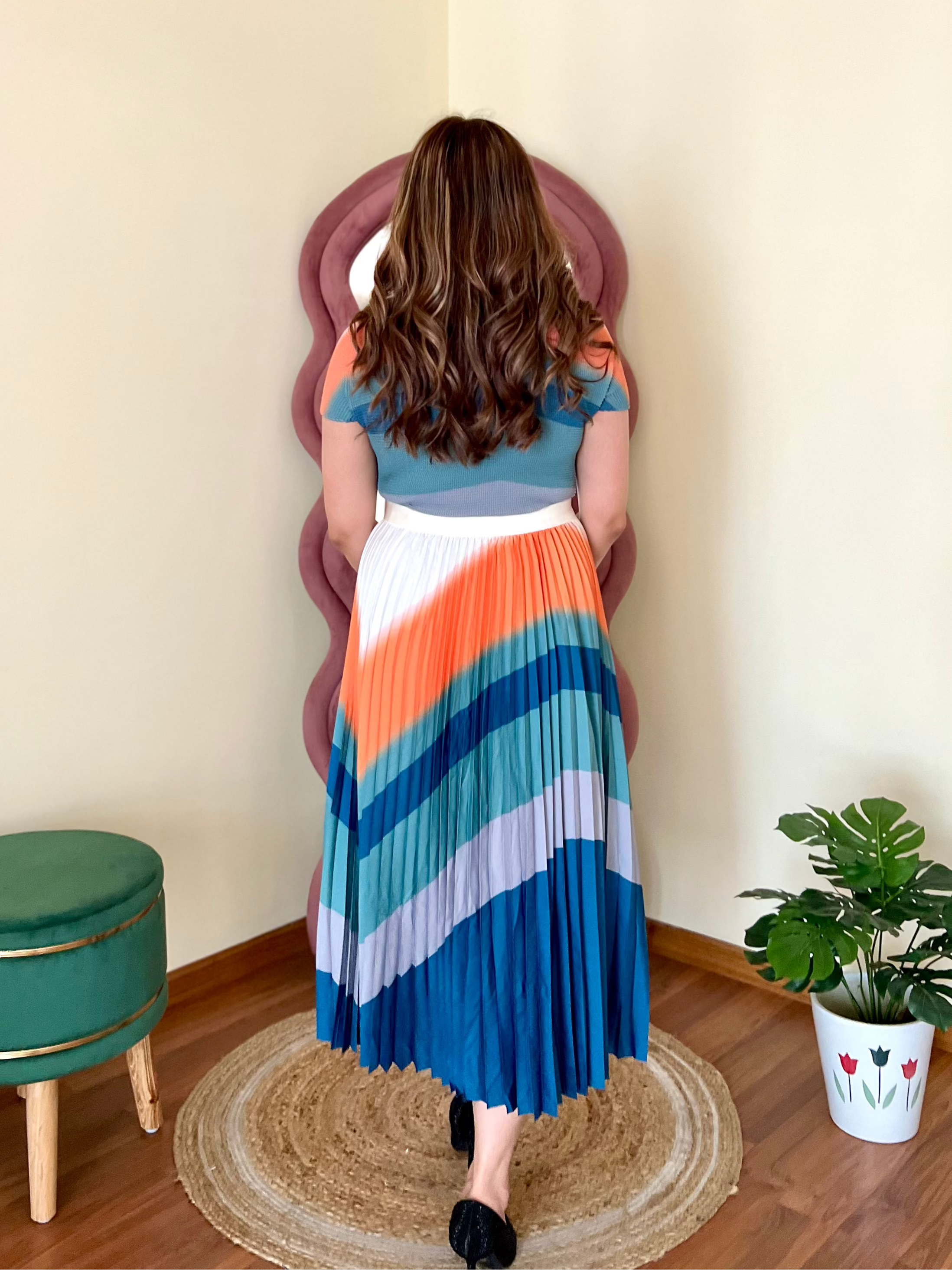 ERICA PLEATED SKIRT SET