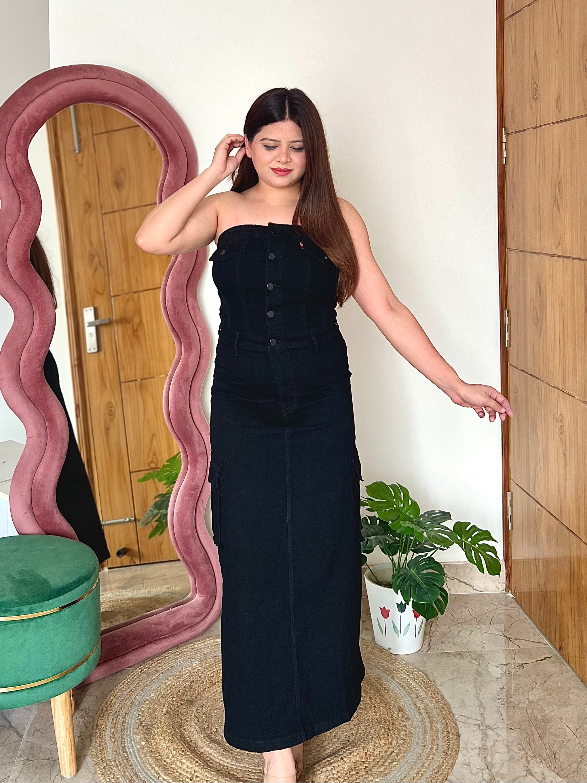 WONKA DENIM TUBE DRESS
