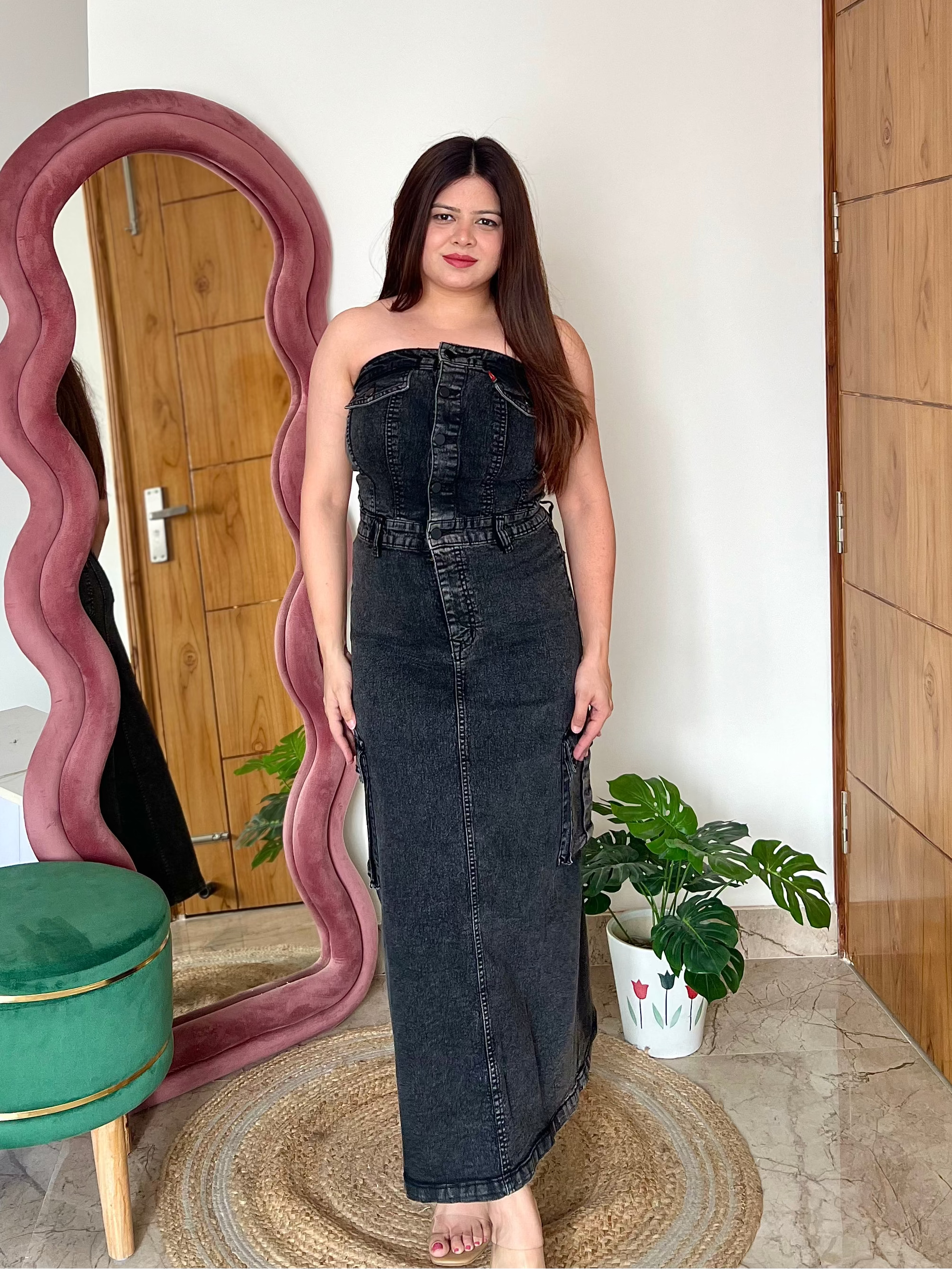WONKA DENIM TUBE DRESS