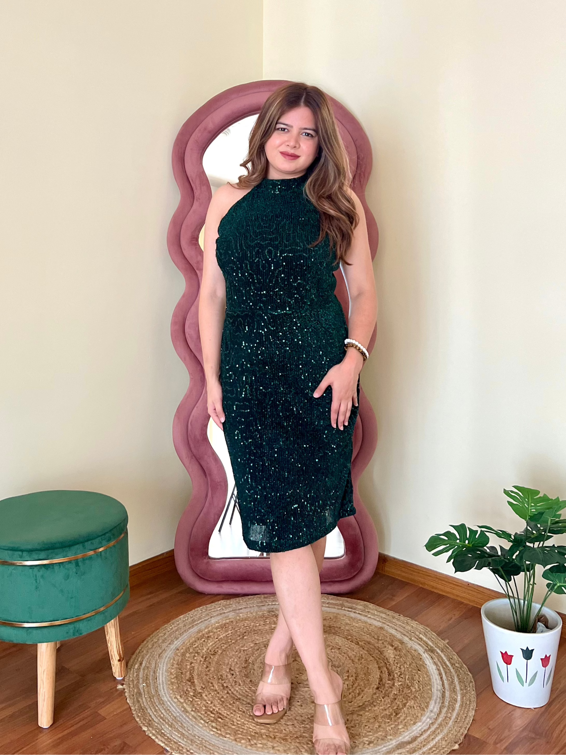 AURA SEQUIN DRESS