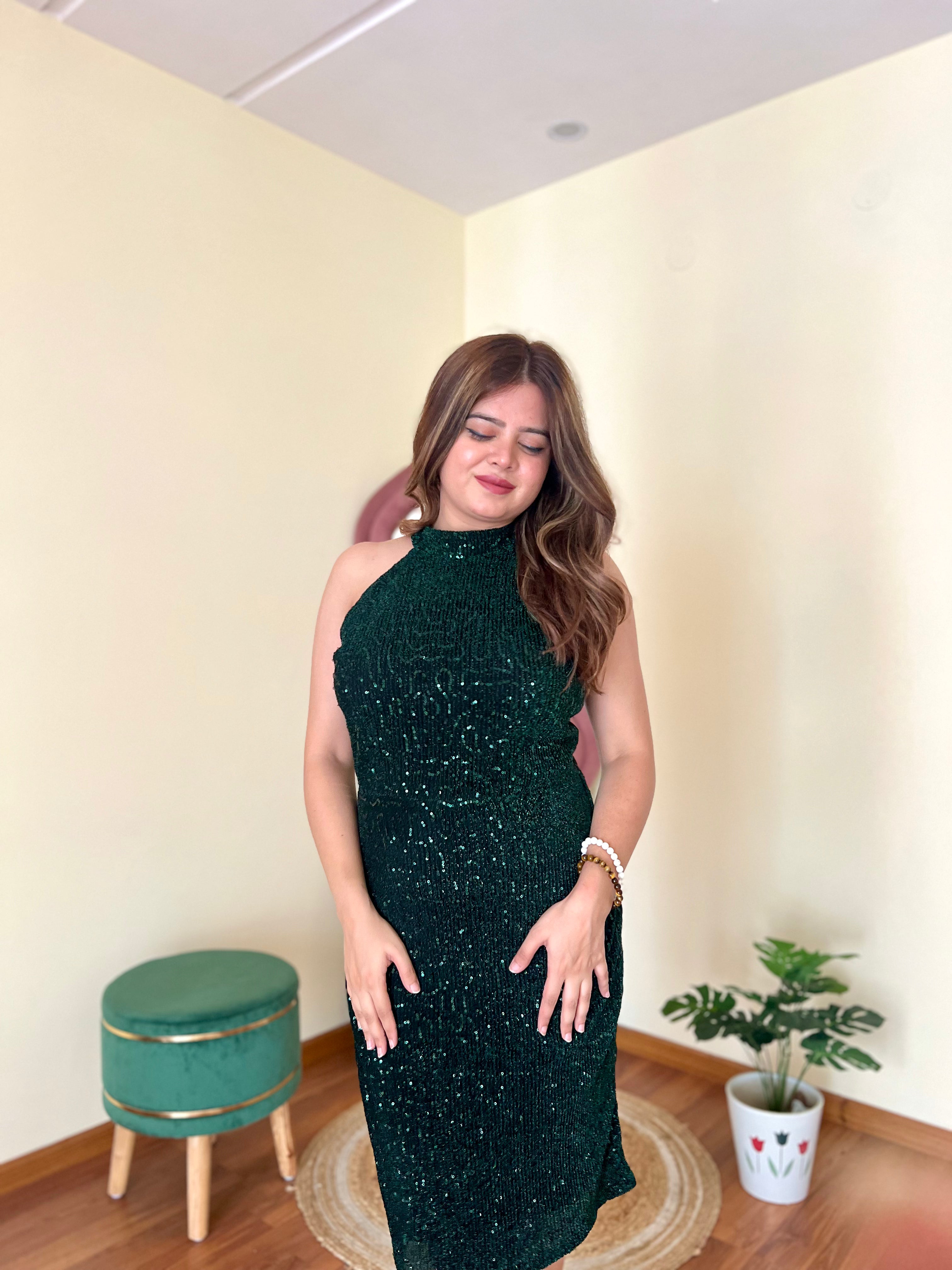 AURA SEQUIN DRESS