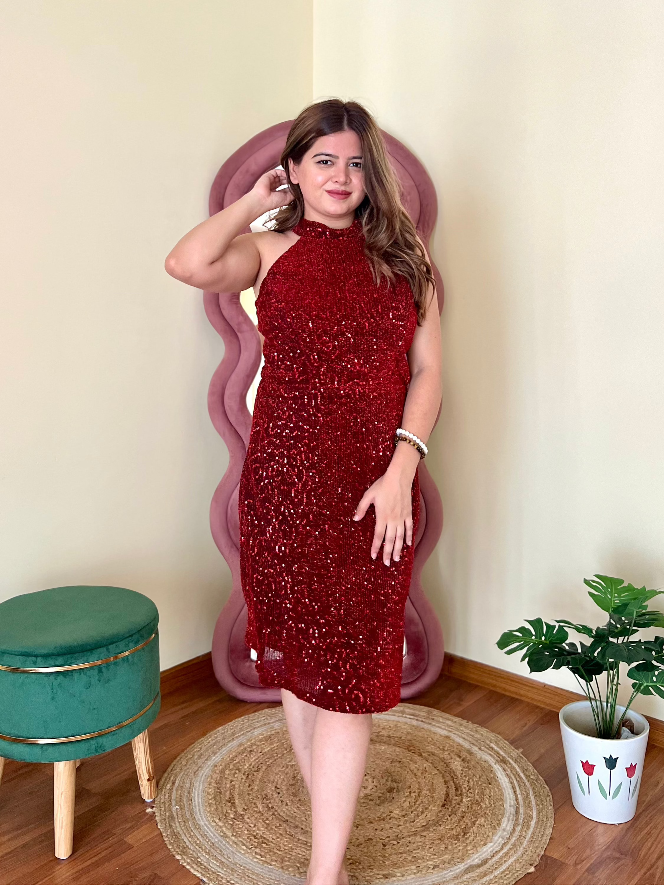 AURA SEQUIN DRESS