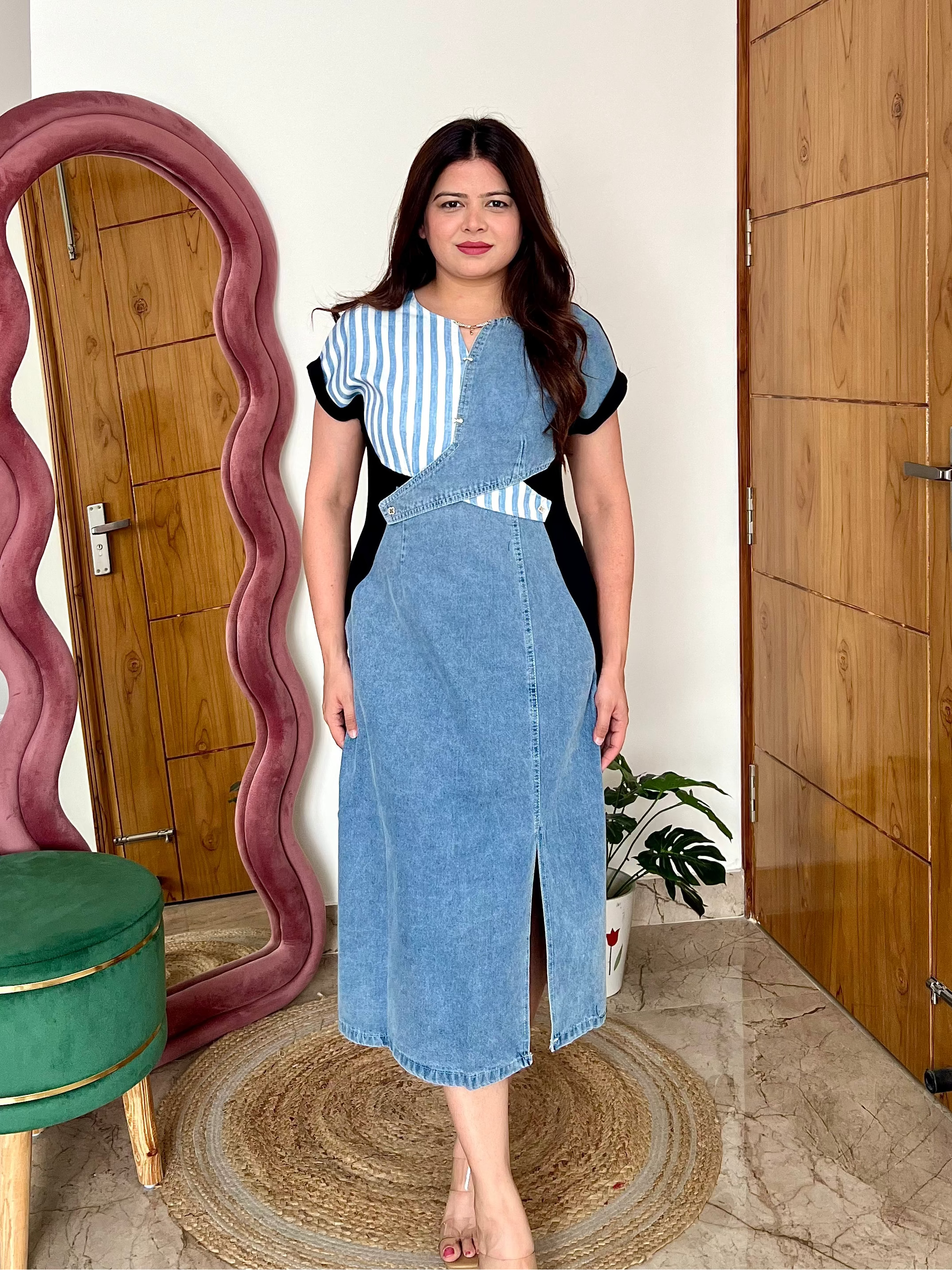 REGGIE DENIM DRESS