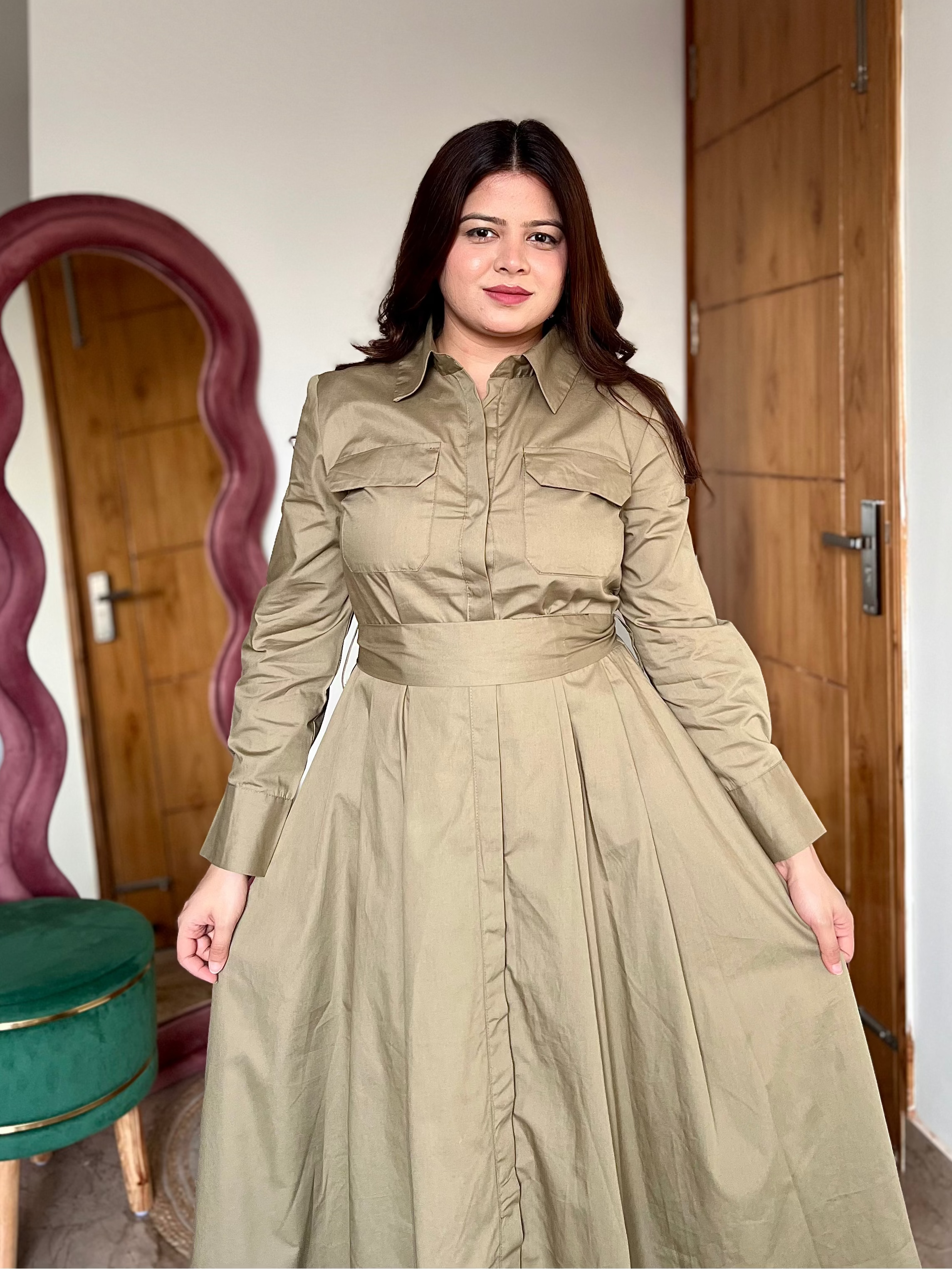 TWYLA BELTED DRESS