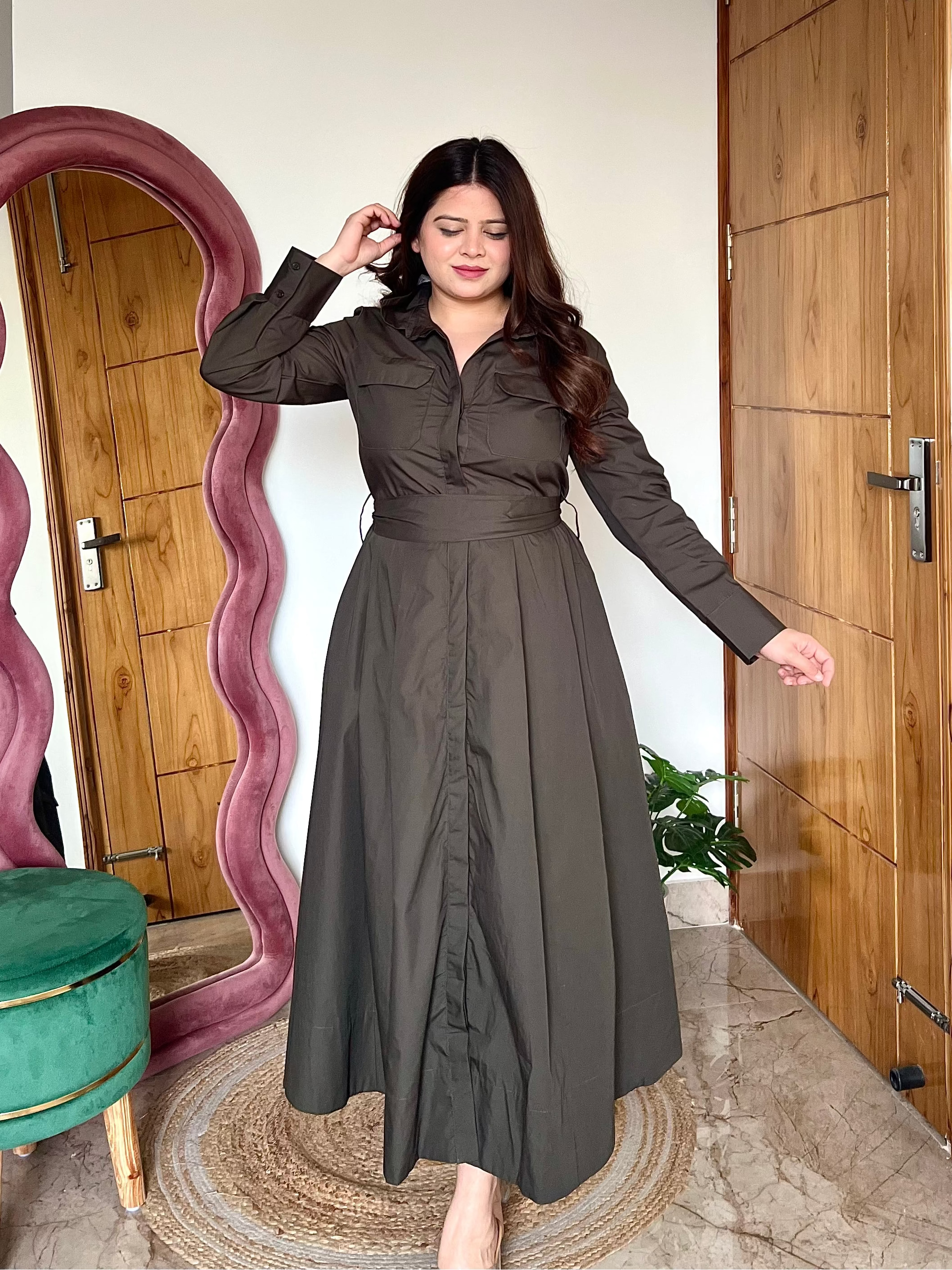 TWYLA BELTED DRESS