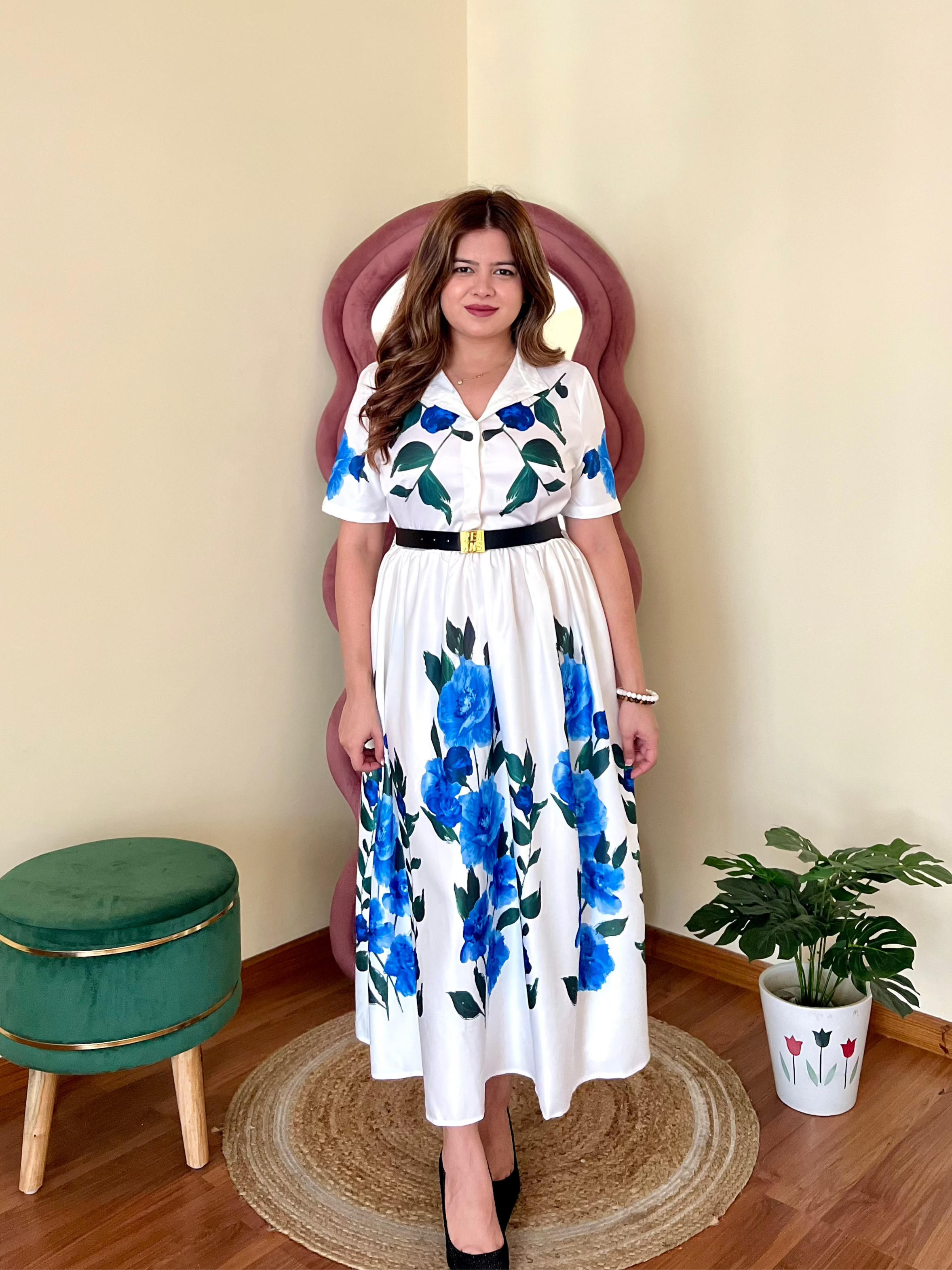 KIMBERLY BELTED DRESS