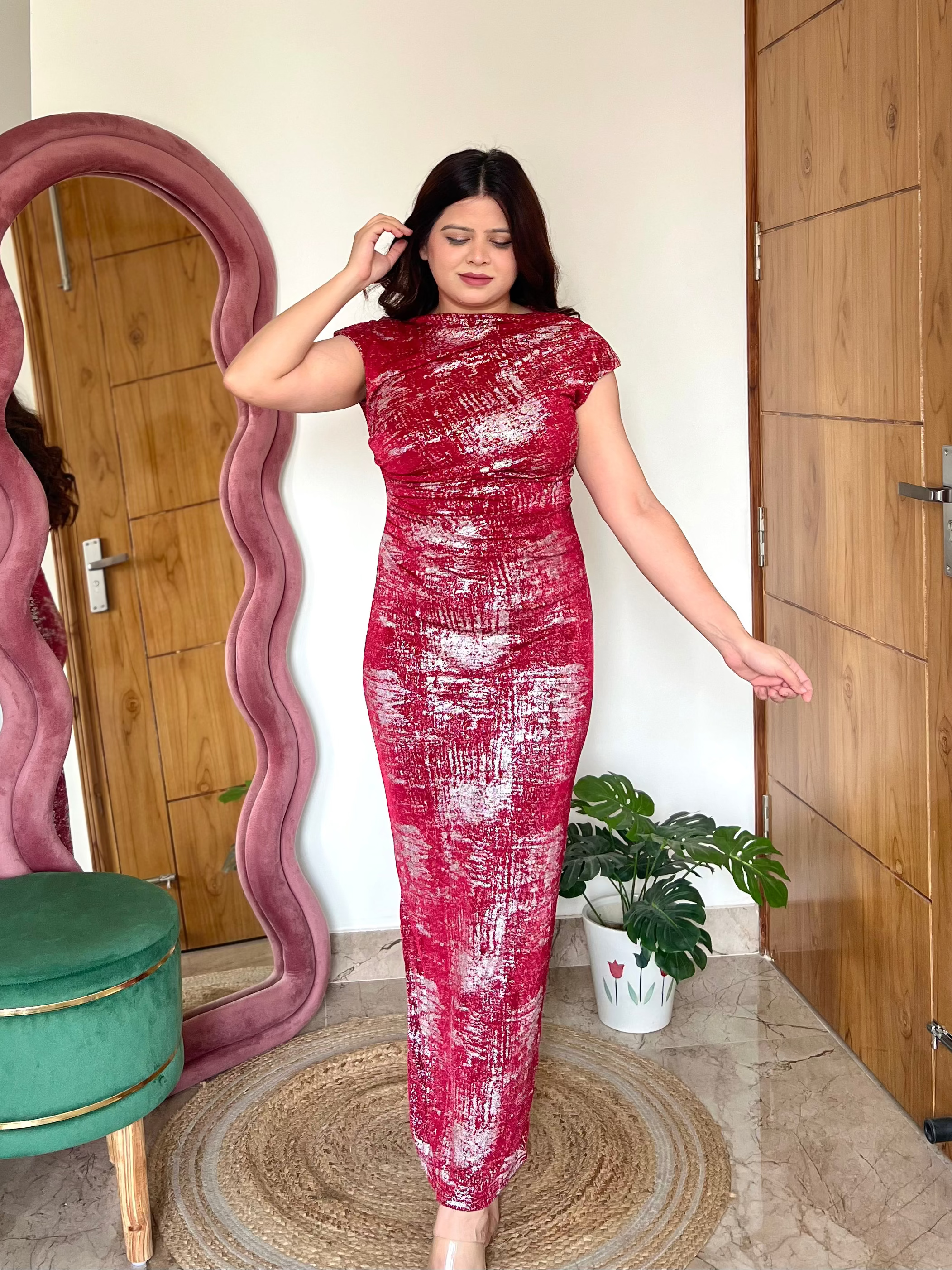 TREEBO MIDI DRESS