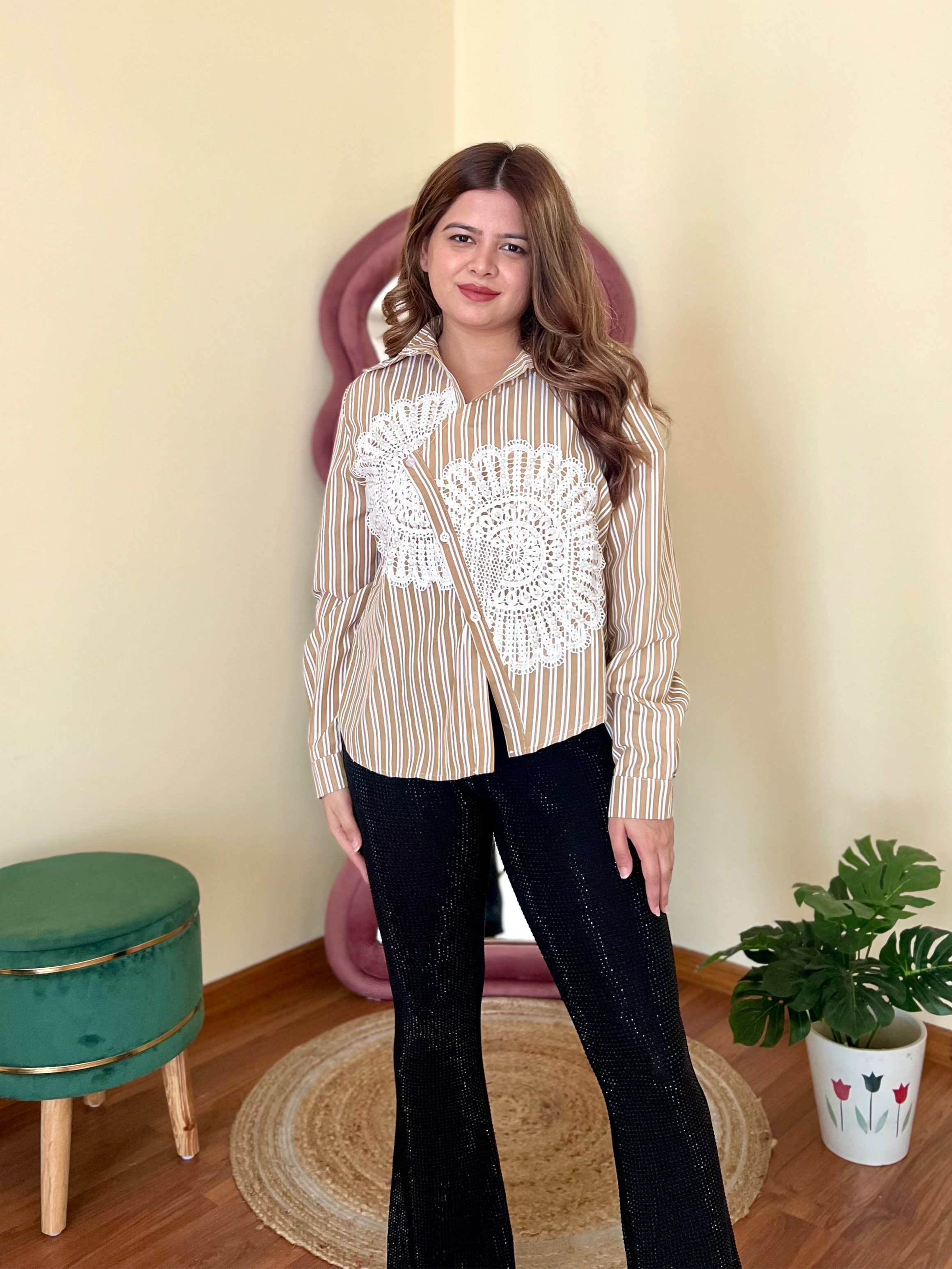 FLAIR STRIPPED SHIRT
