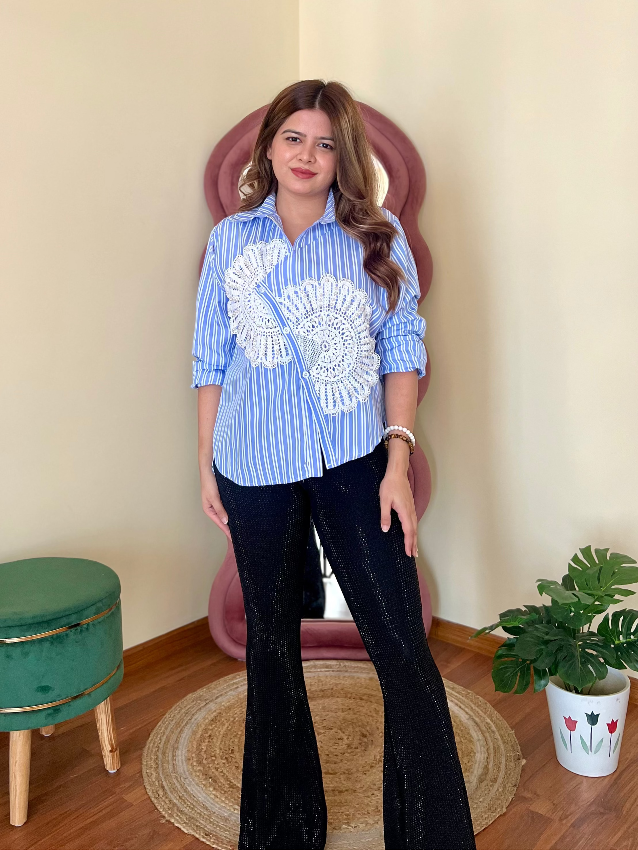 FLAIR STRIPPED SHIRT