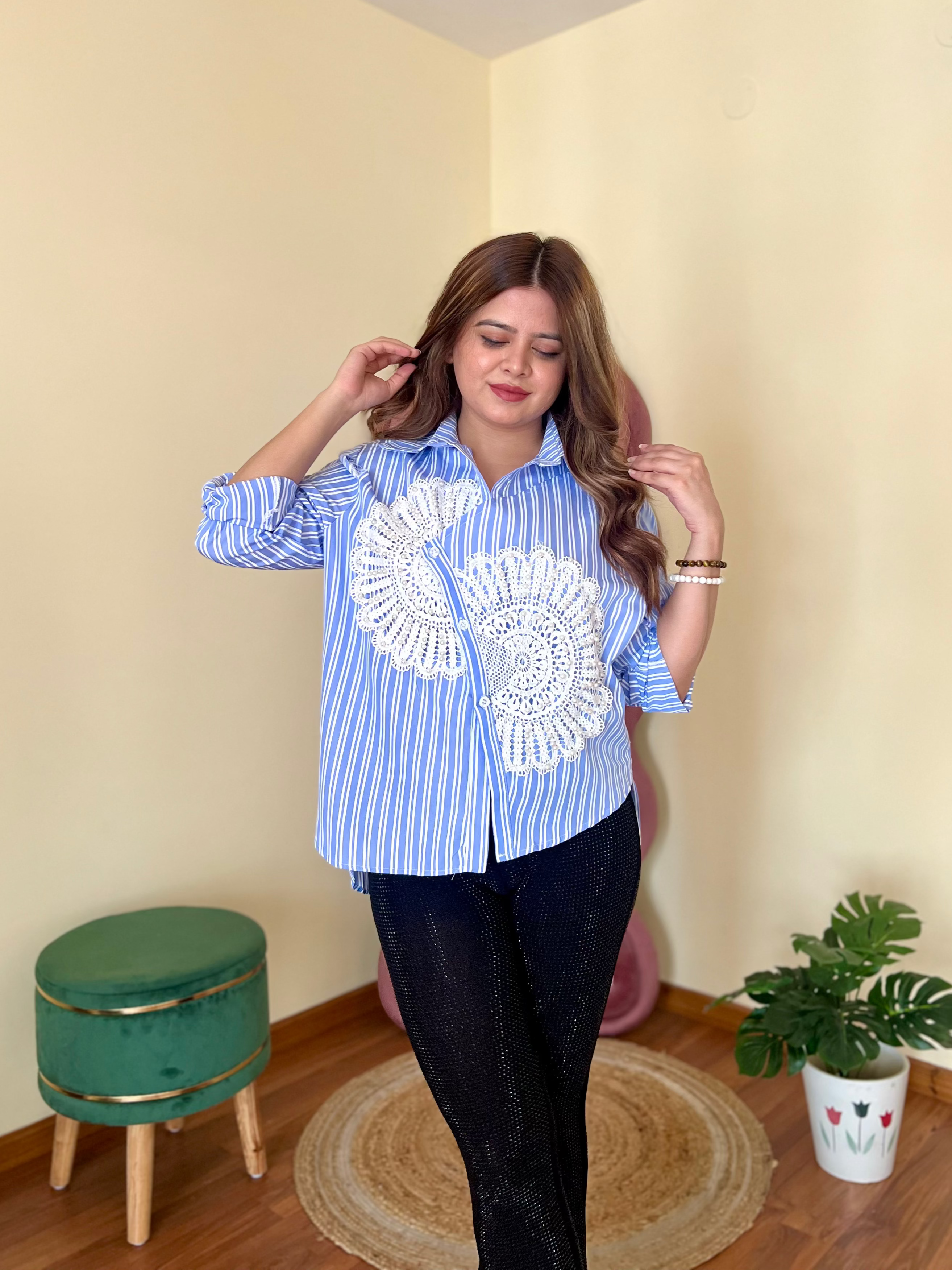 FLAIR STRIPPED SHIRT
