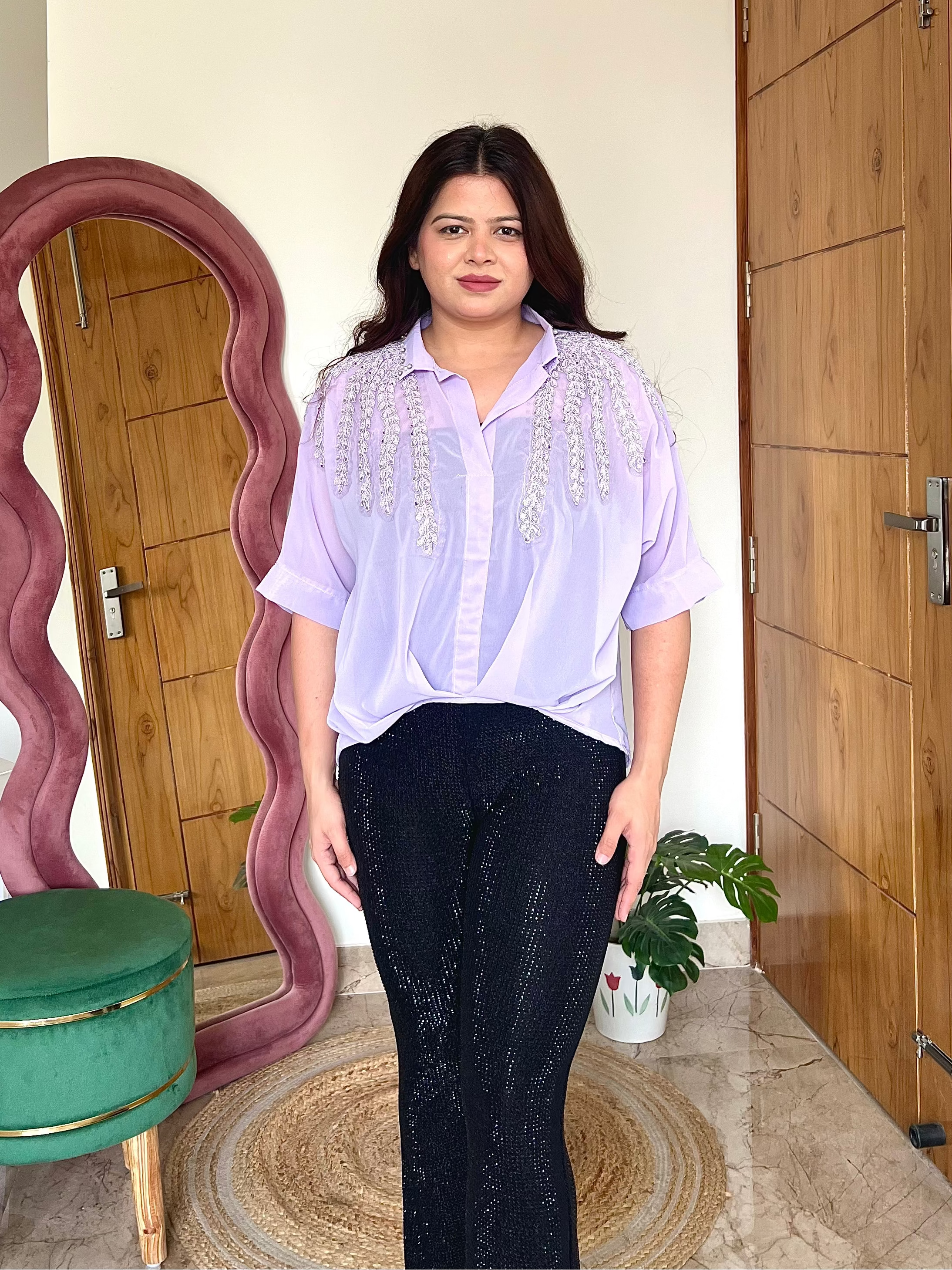 CORA EMBROIDERED TOP