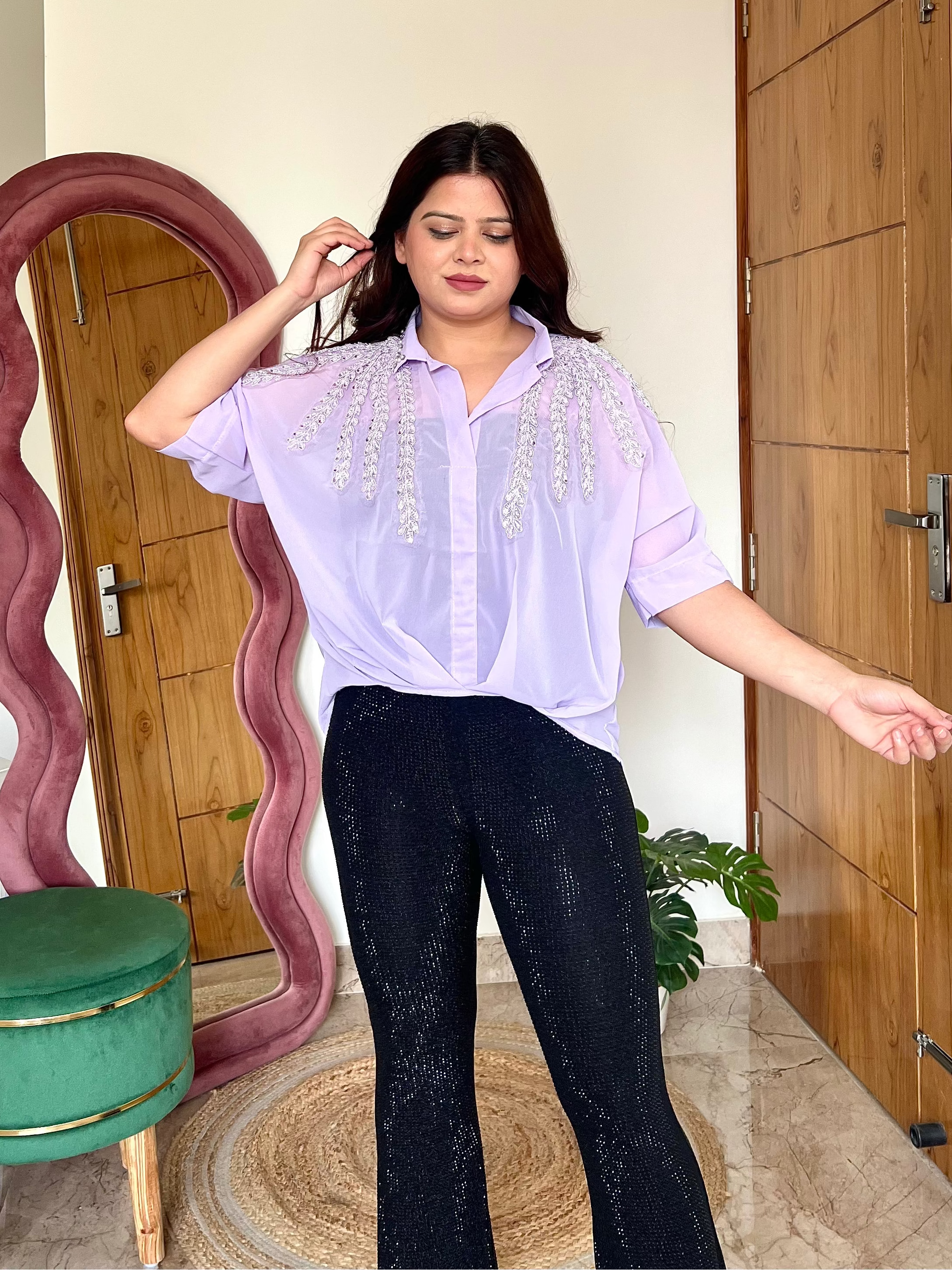 CORA EMBROIDERED TOP