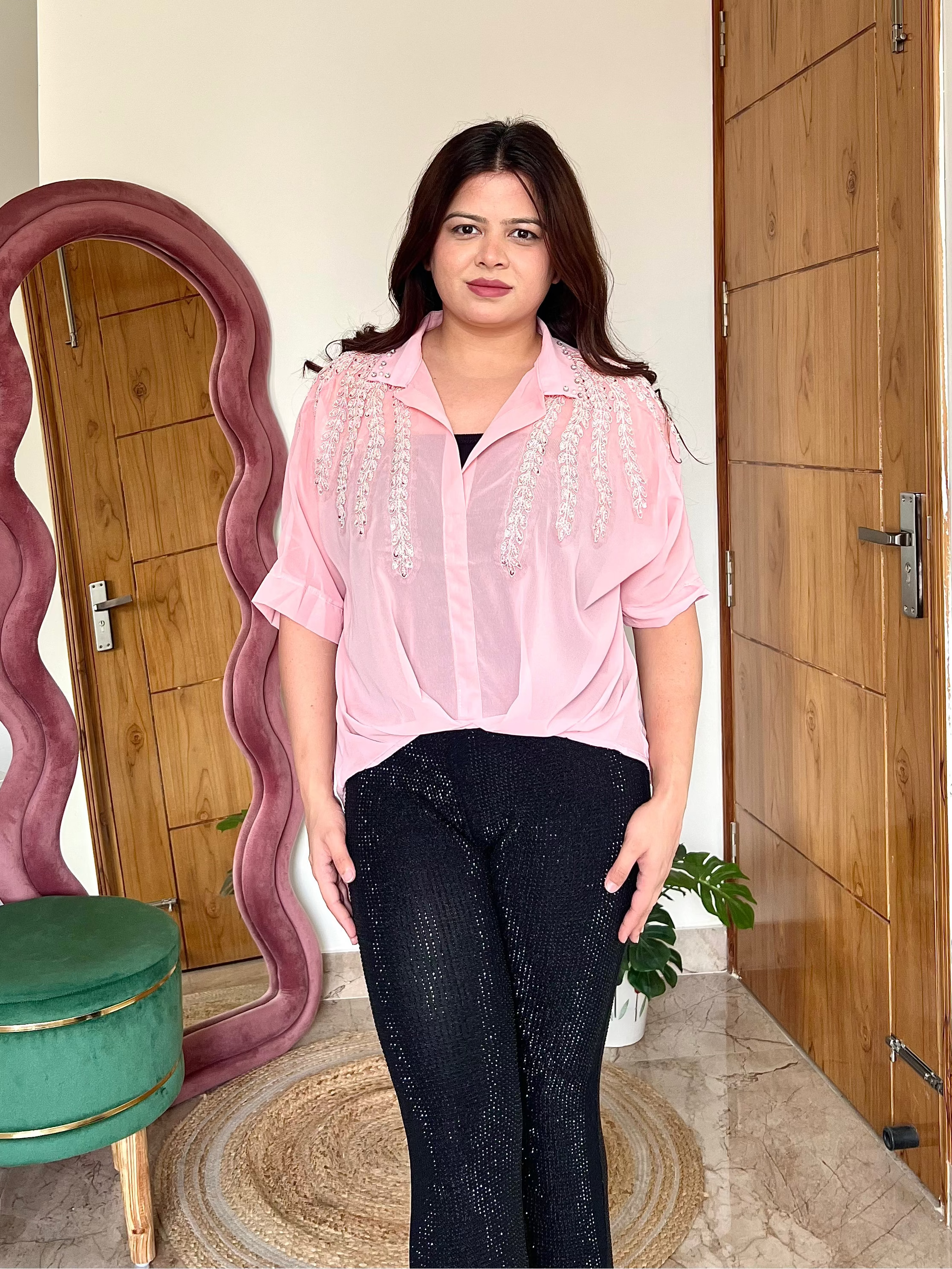 CORA EMBROIDERED TOP