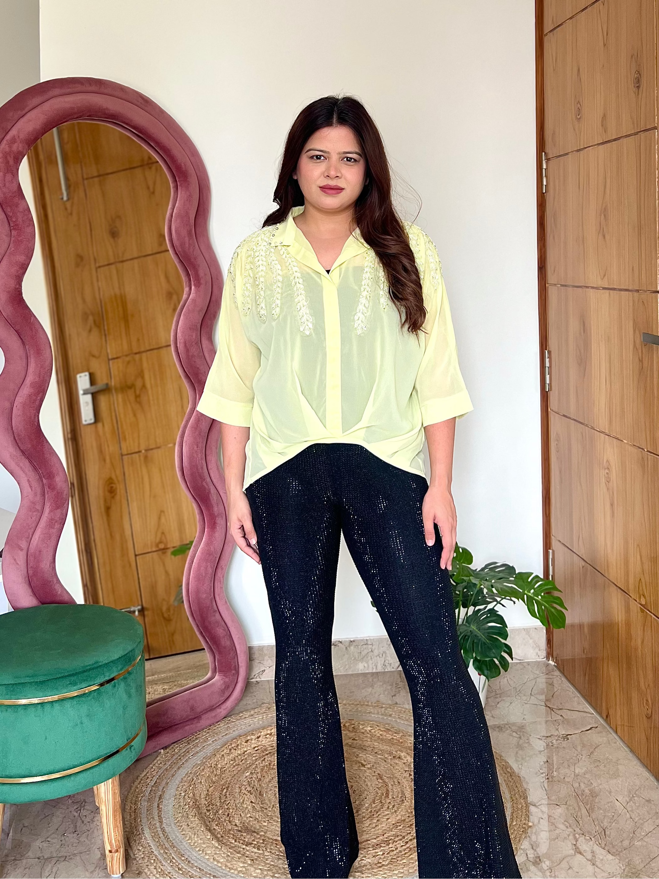 CORA EMBROIDERED TOP