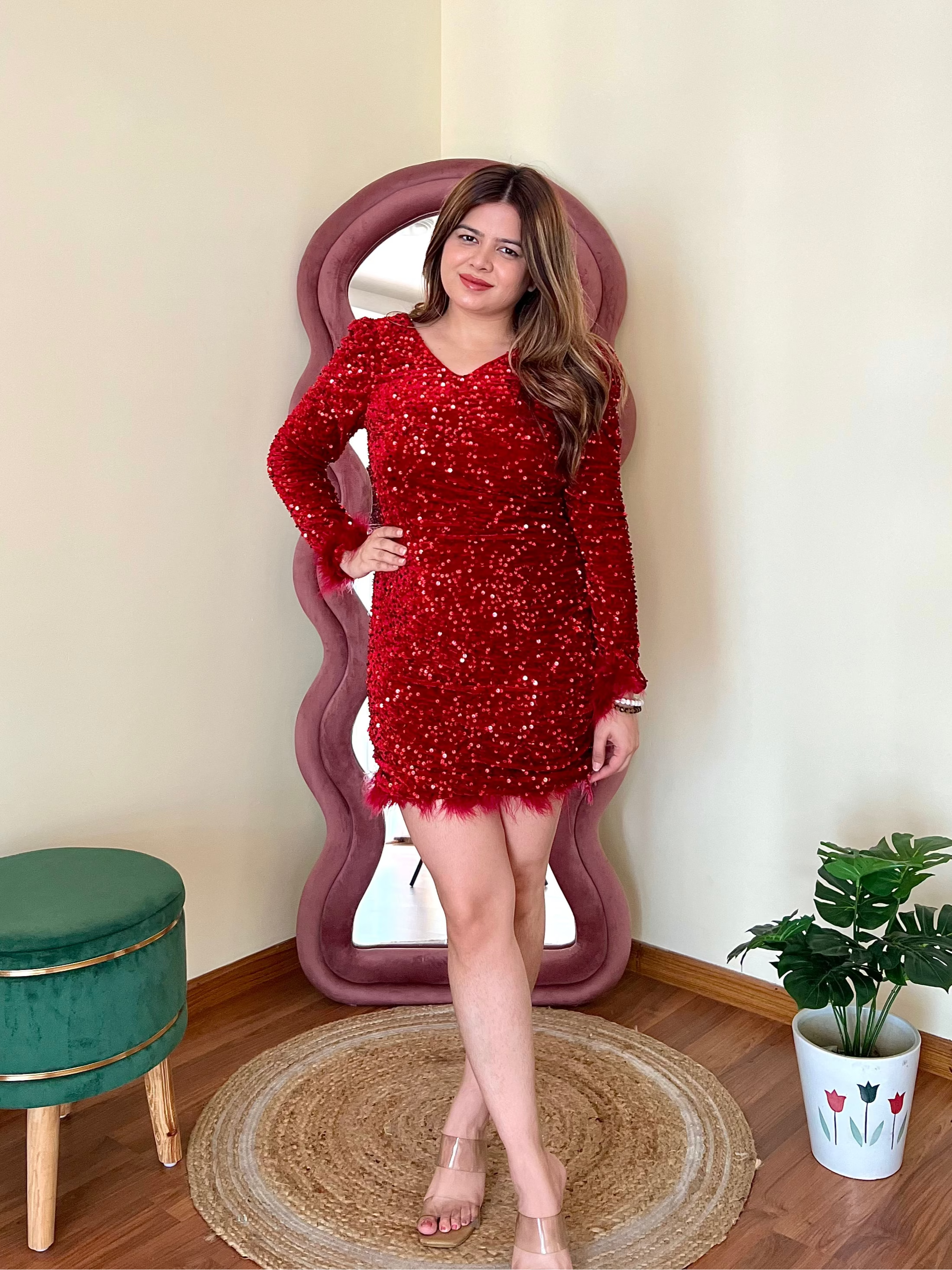 FAEY SEQUIN DRESS
