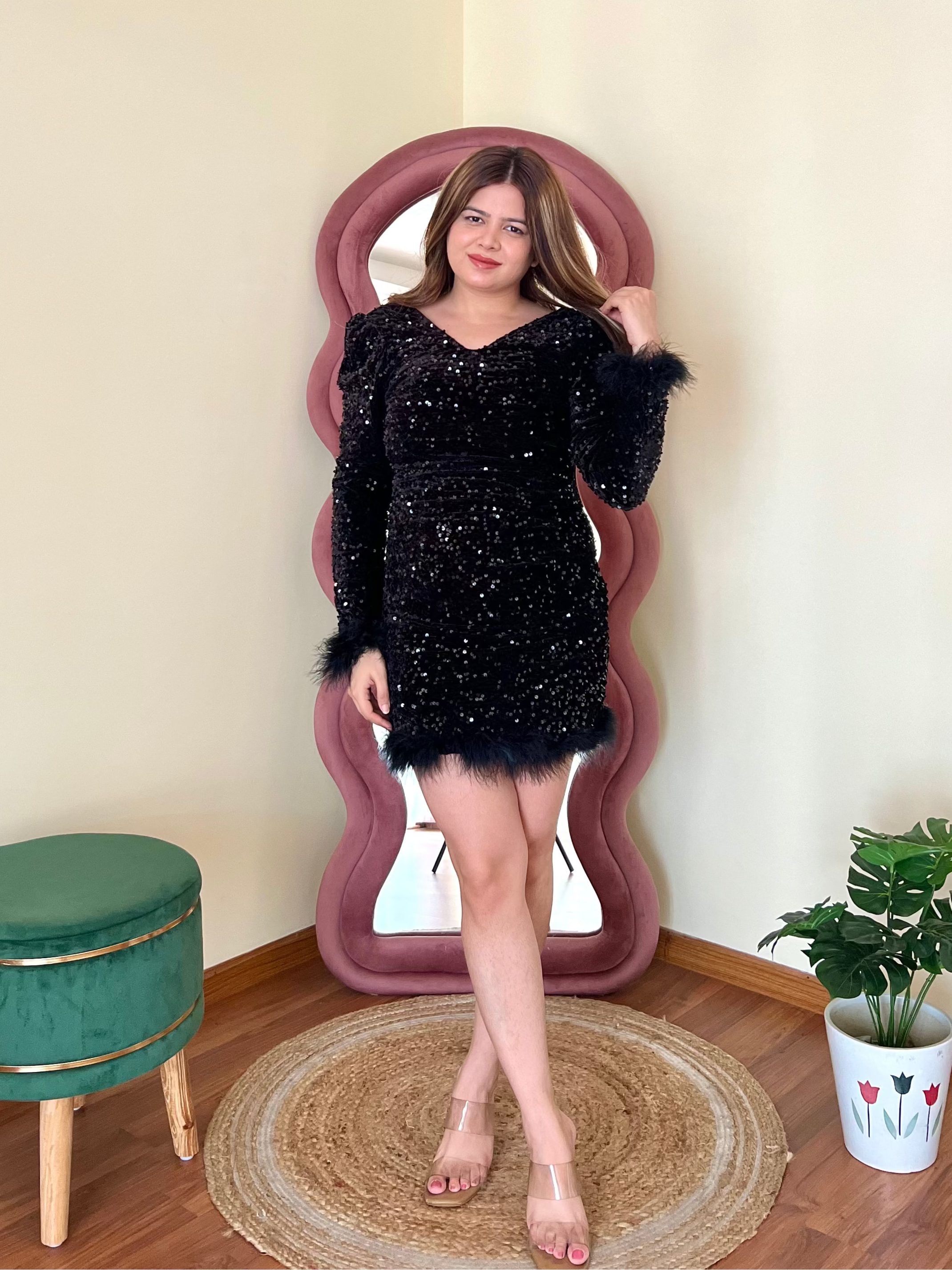 FAEY SEQUIN DRESS