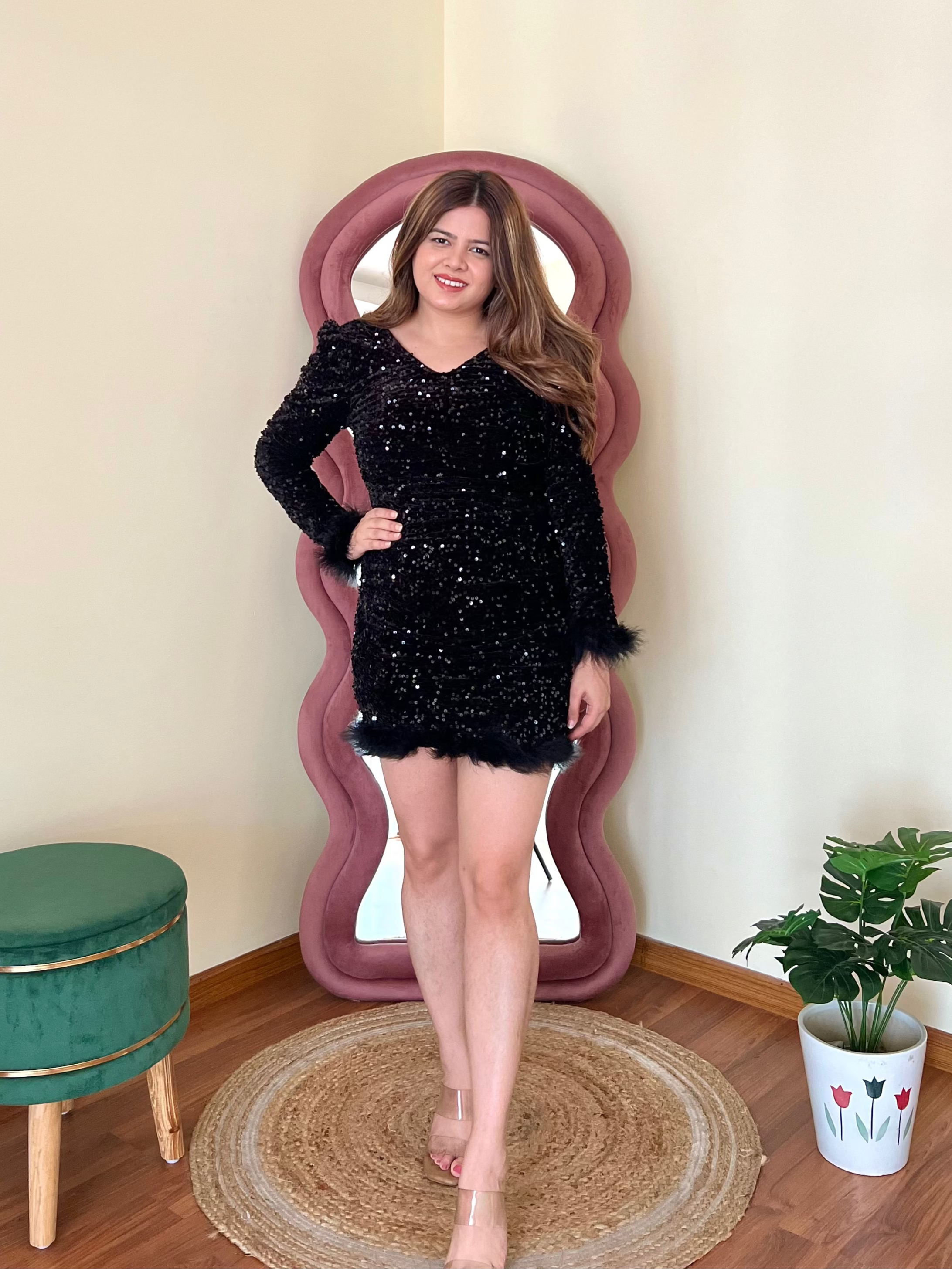 FAEY SEQUIN DRESS