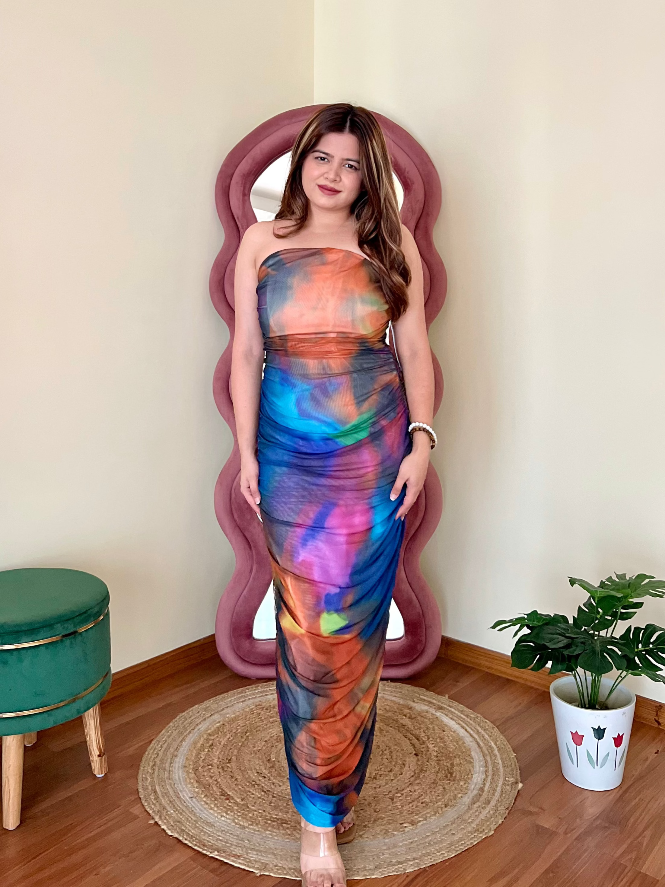 GLADYS MESH DRESS