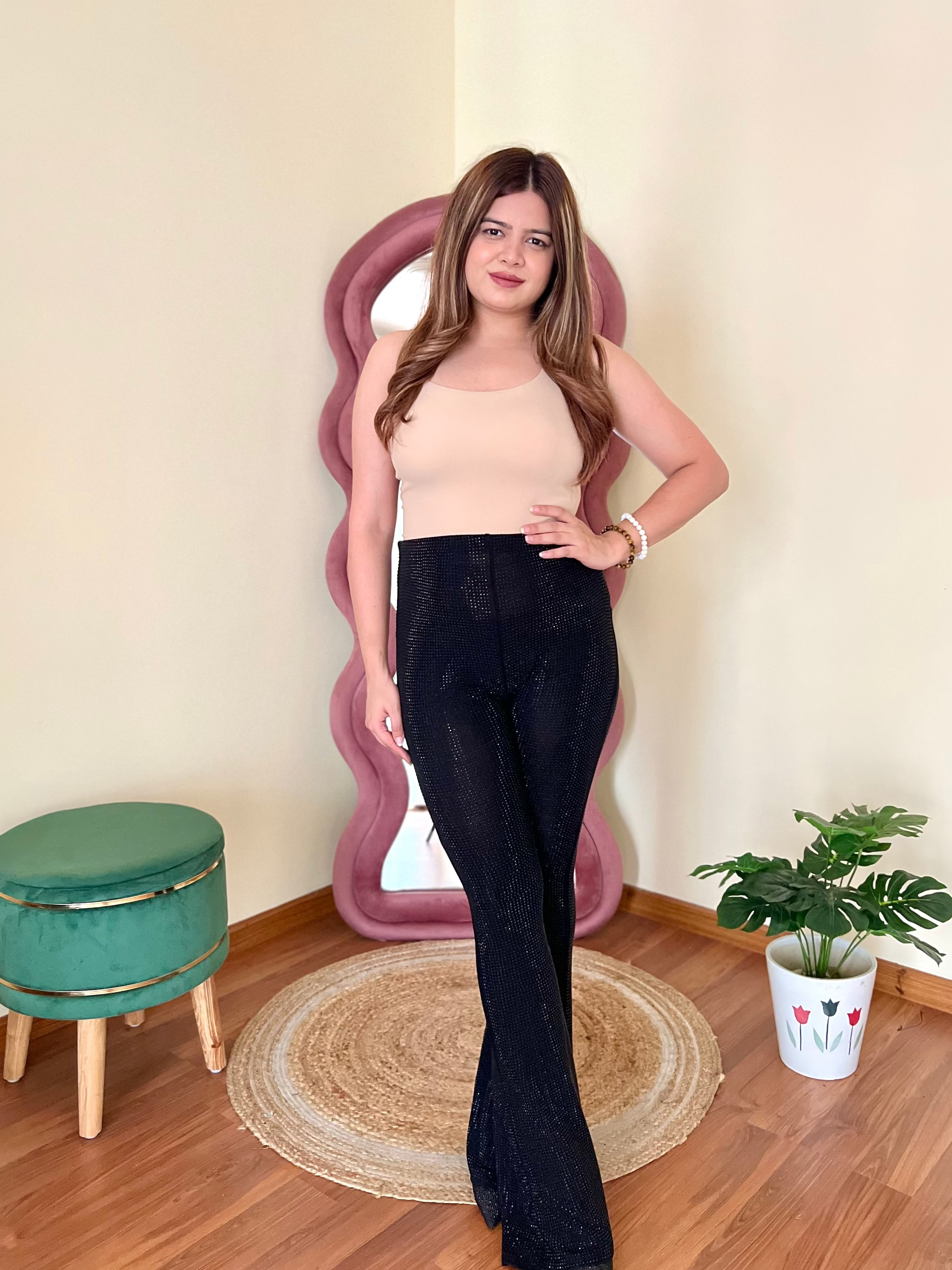 BALLERINA RHINESTONE PANTS