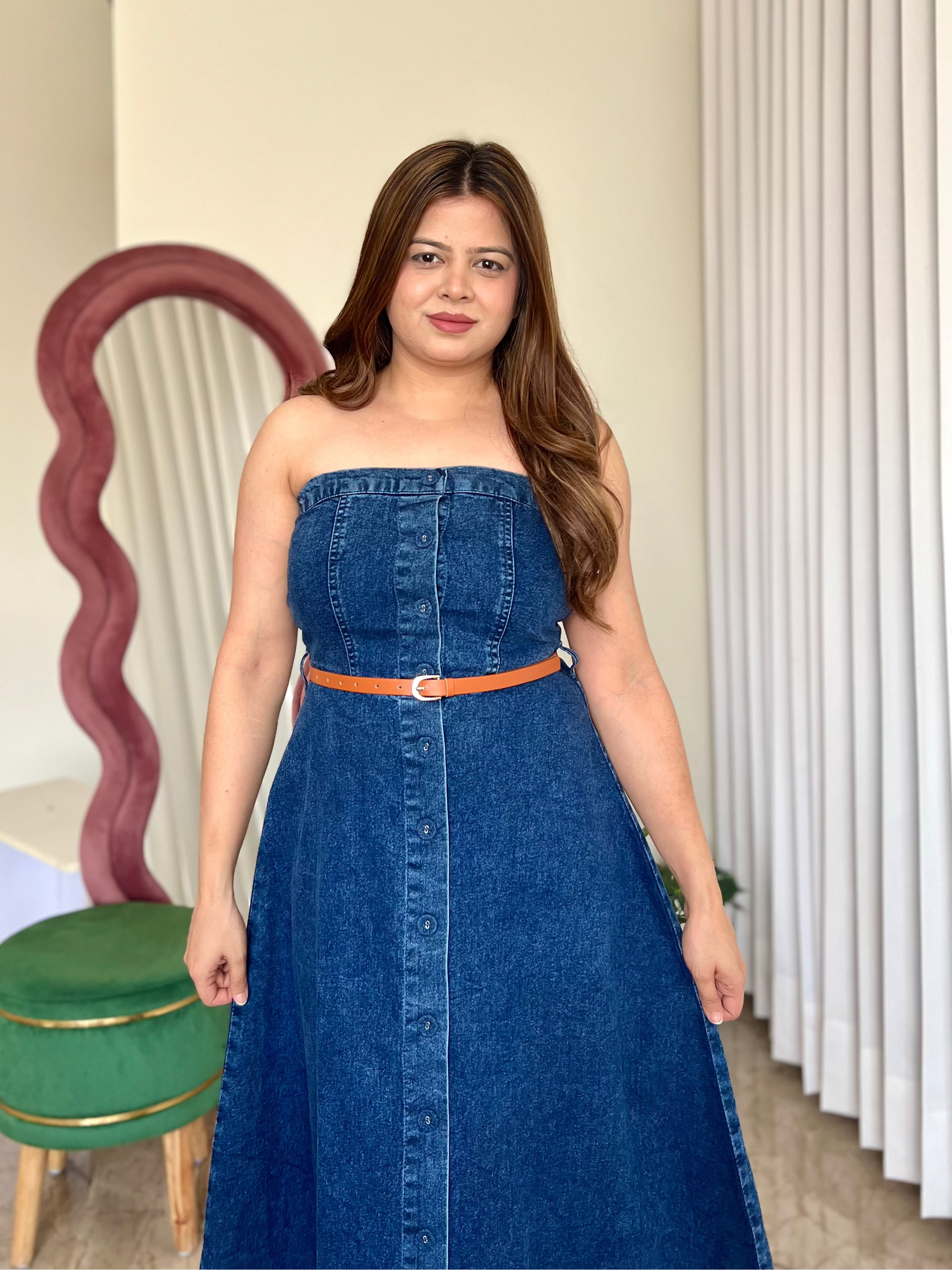 LEENA DENIM DRESS