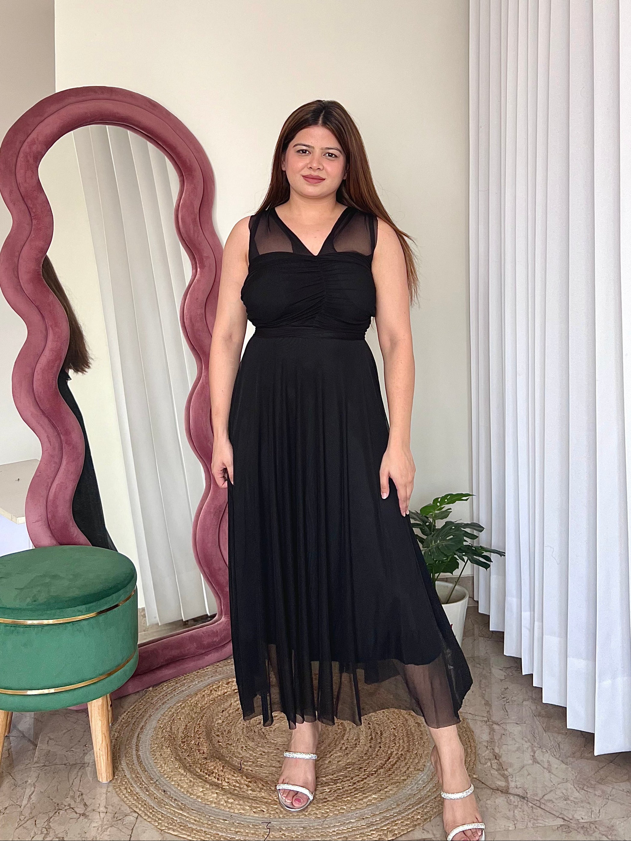 ALIA MESH DRESS