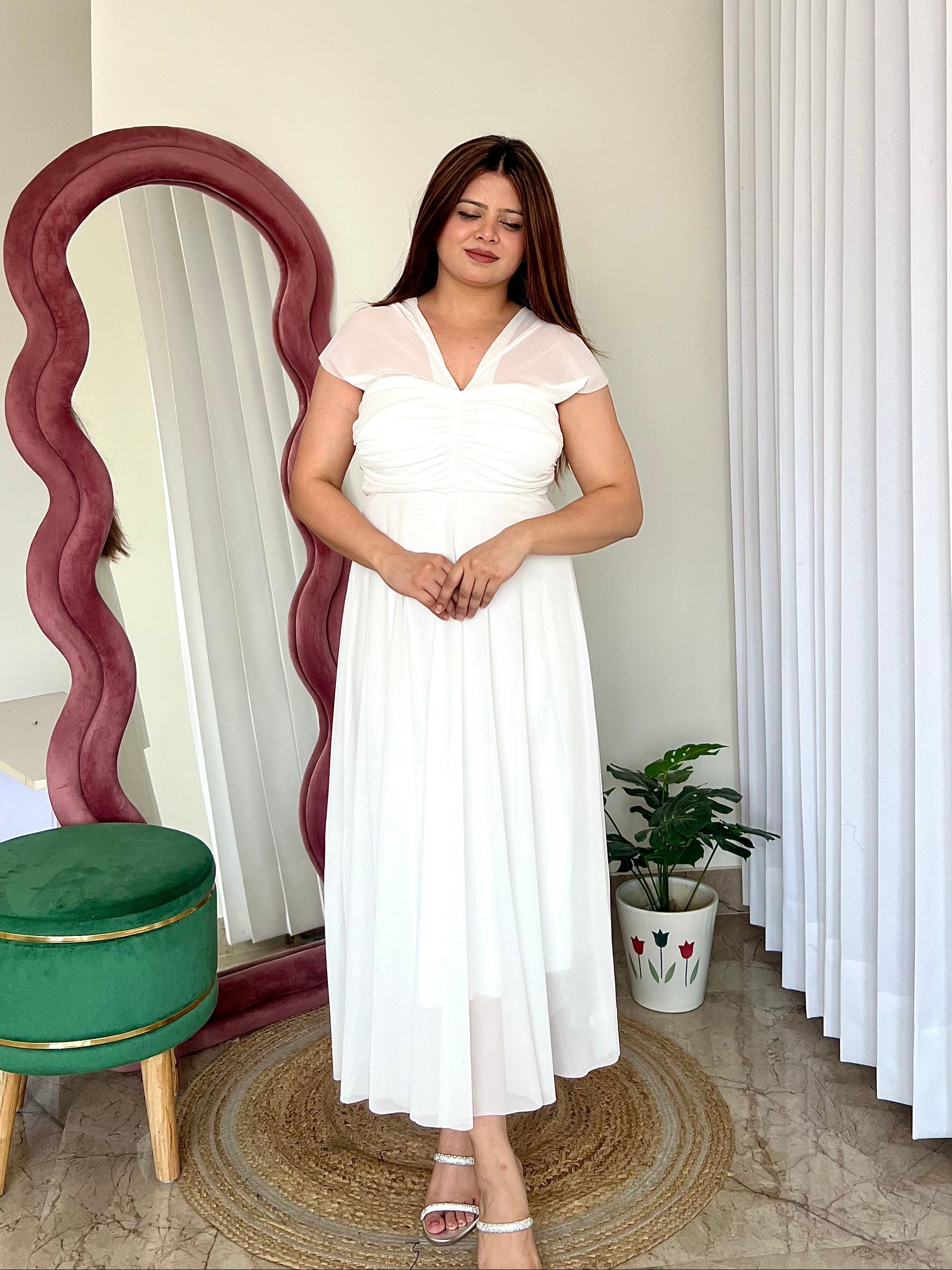 ALIA MESH DRESS