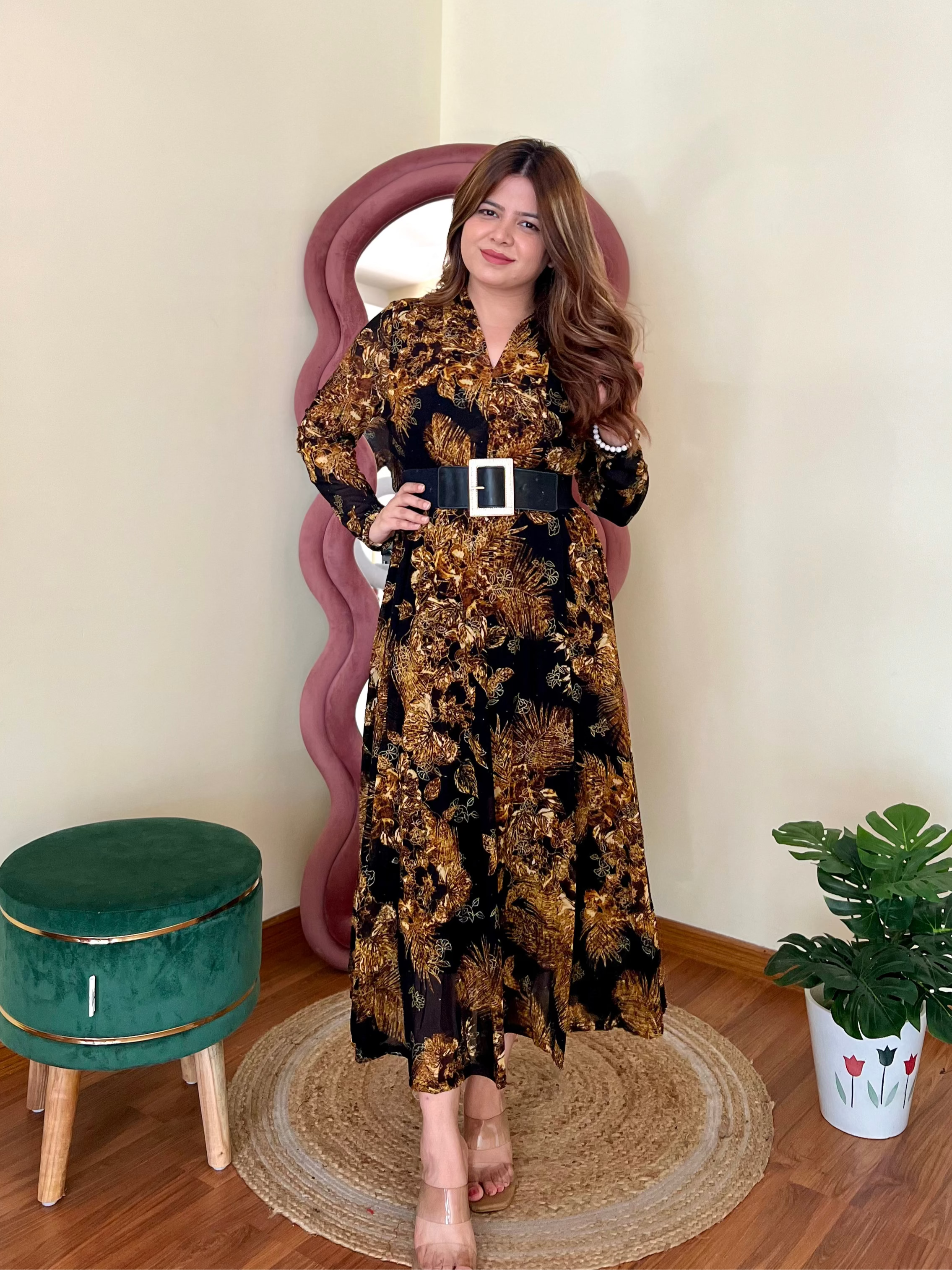 ROMA BELTED DRESS