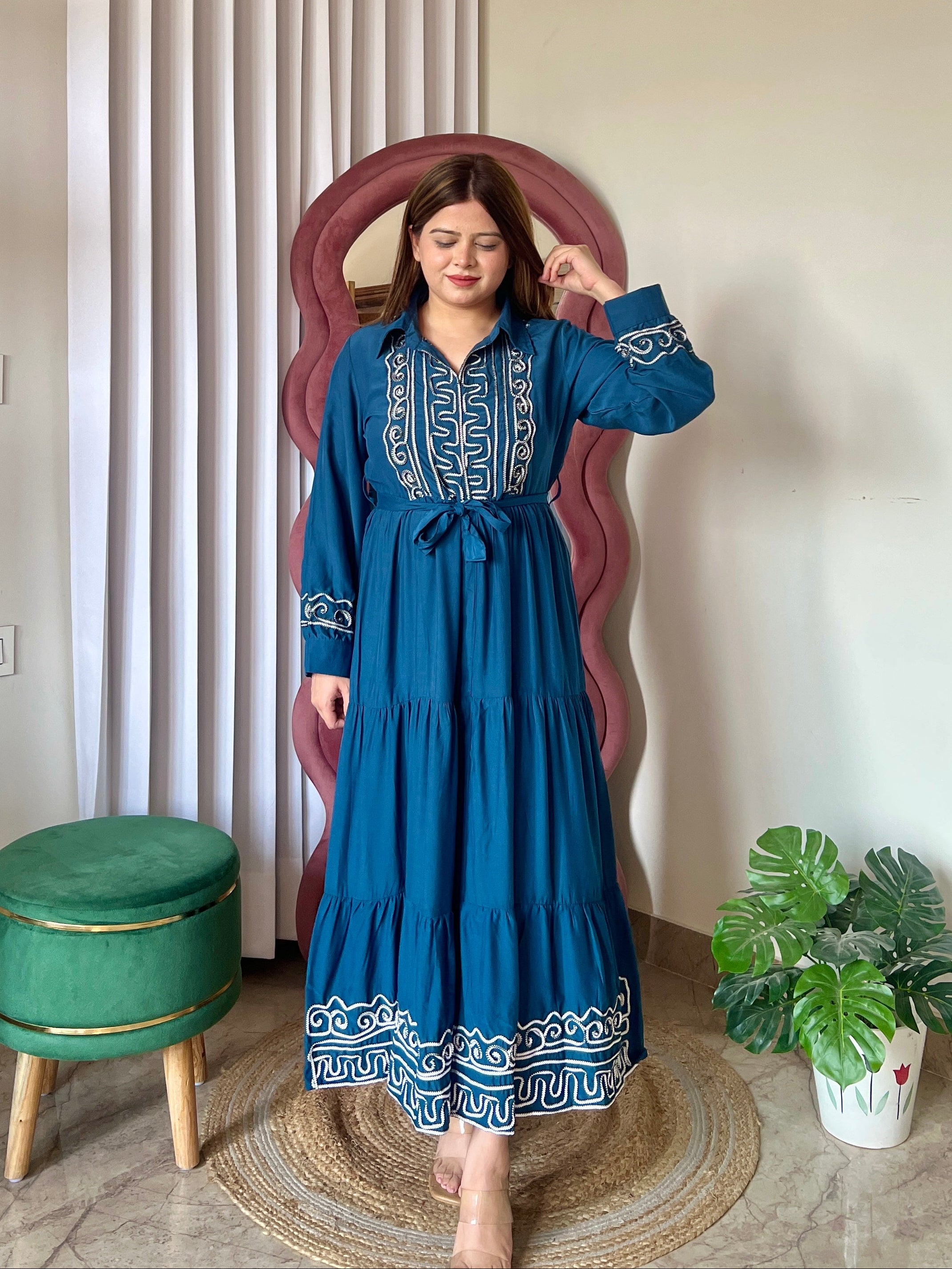 AIRA TIERED DRESS