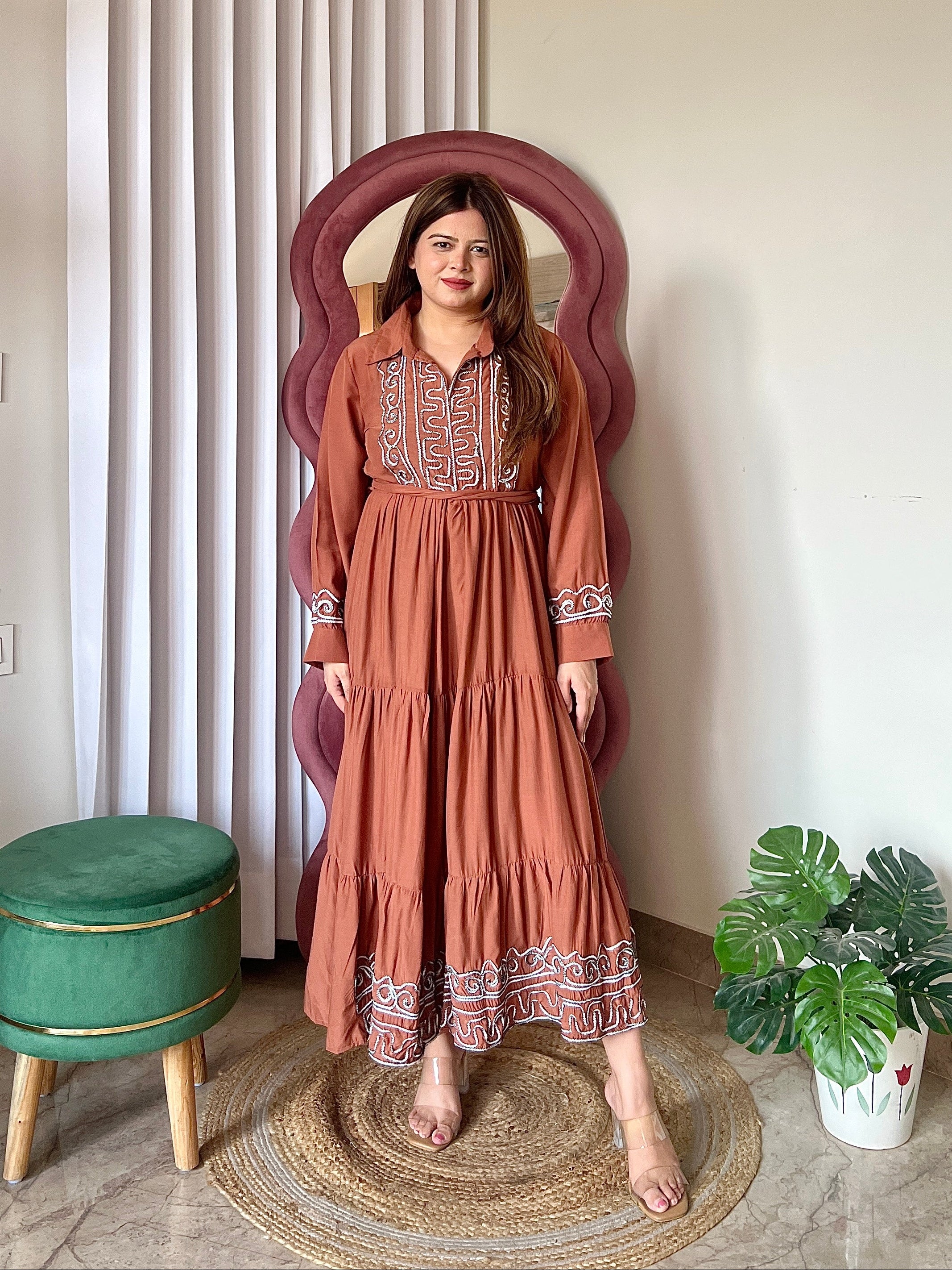 AIRA TIERED DRESS
